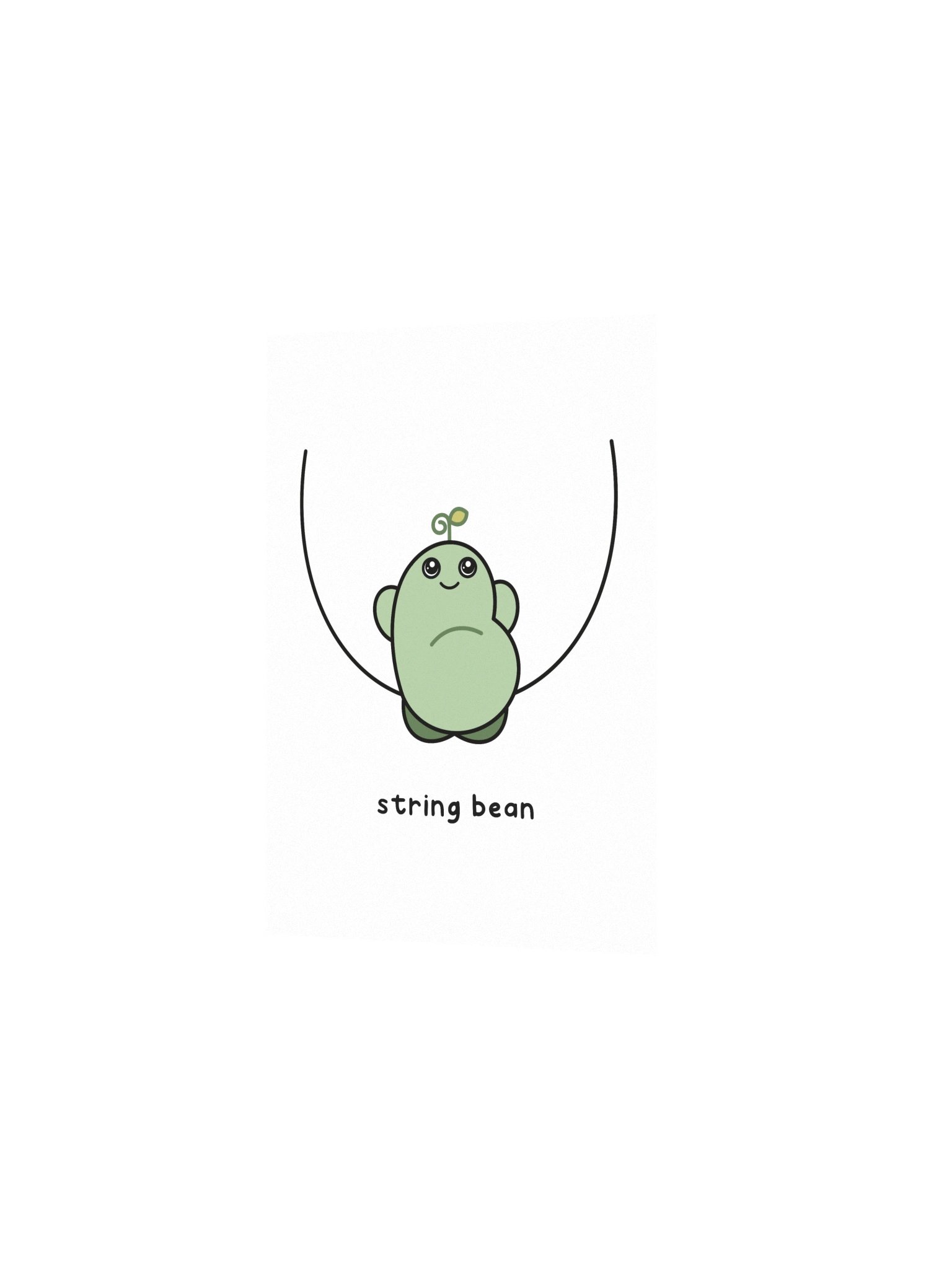 string bean print product image (2)