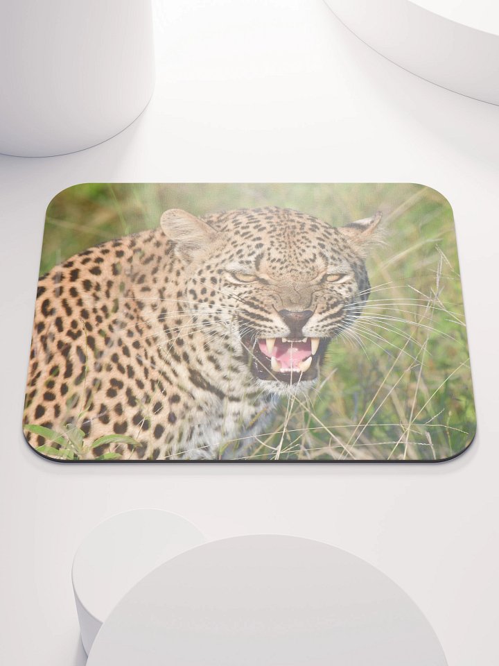 The Apex Snarl // Premium Leopard Mouse Pad product image (1)