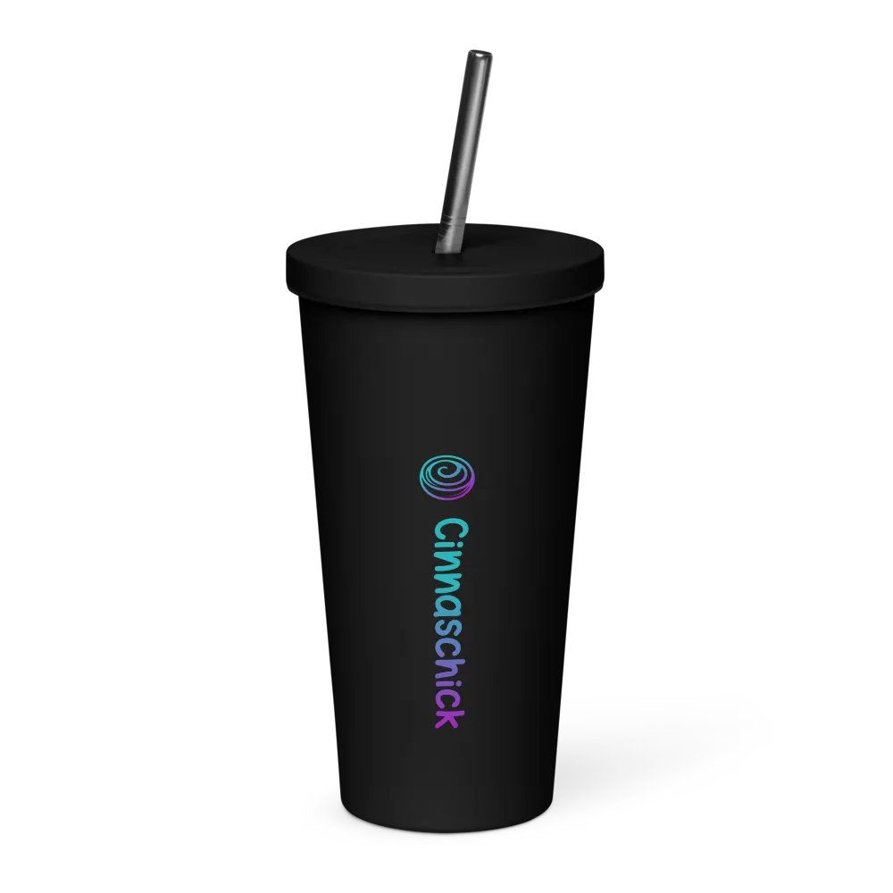 Cinnaschick Insulated Tumbler with Straw product image (2)