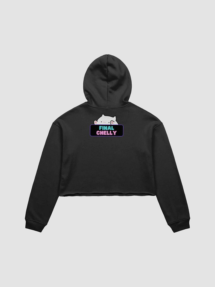Click Clack Bongo Cat Womens Printed Crop Top Hoodie product image (6)