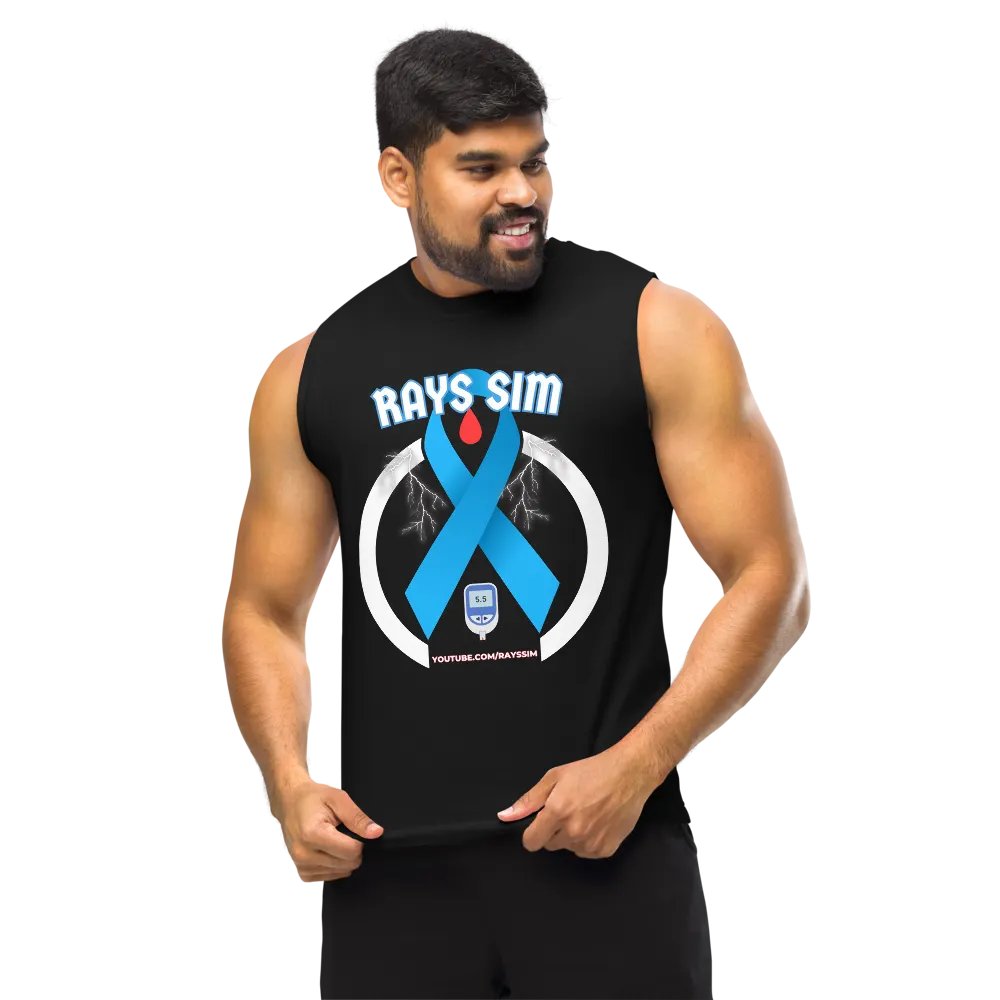 RAYS SIM Awareness Emblem Muscle Tank product image (10)