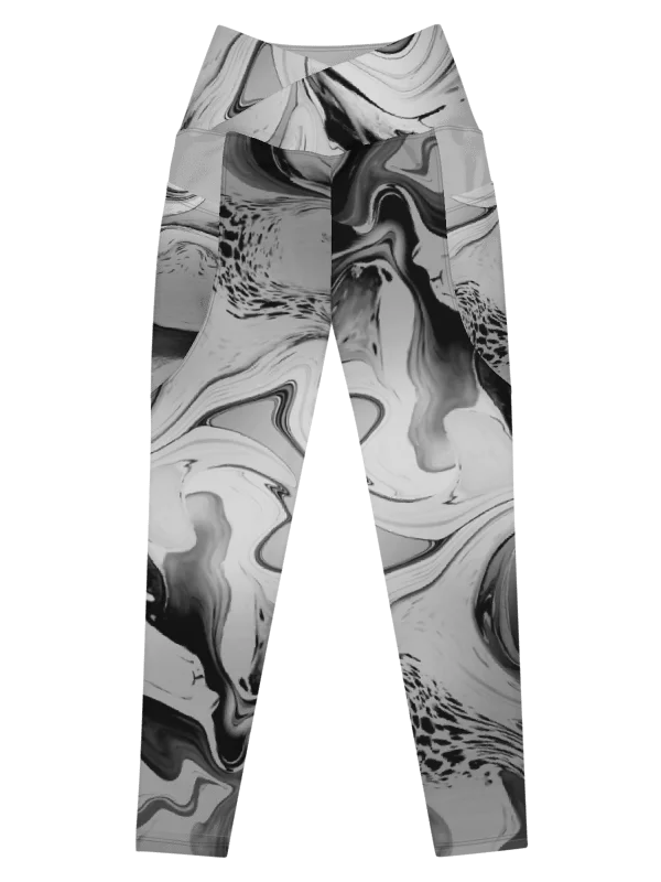 Black Marble-Leggings with Pockets product image (6)