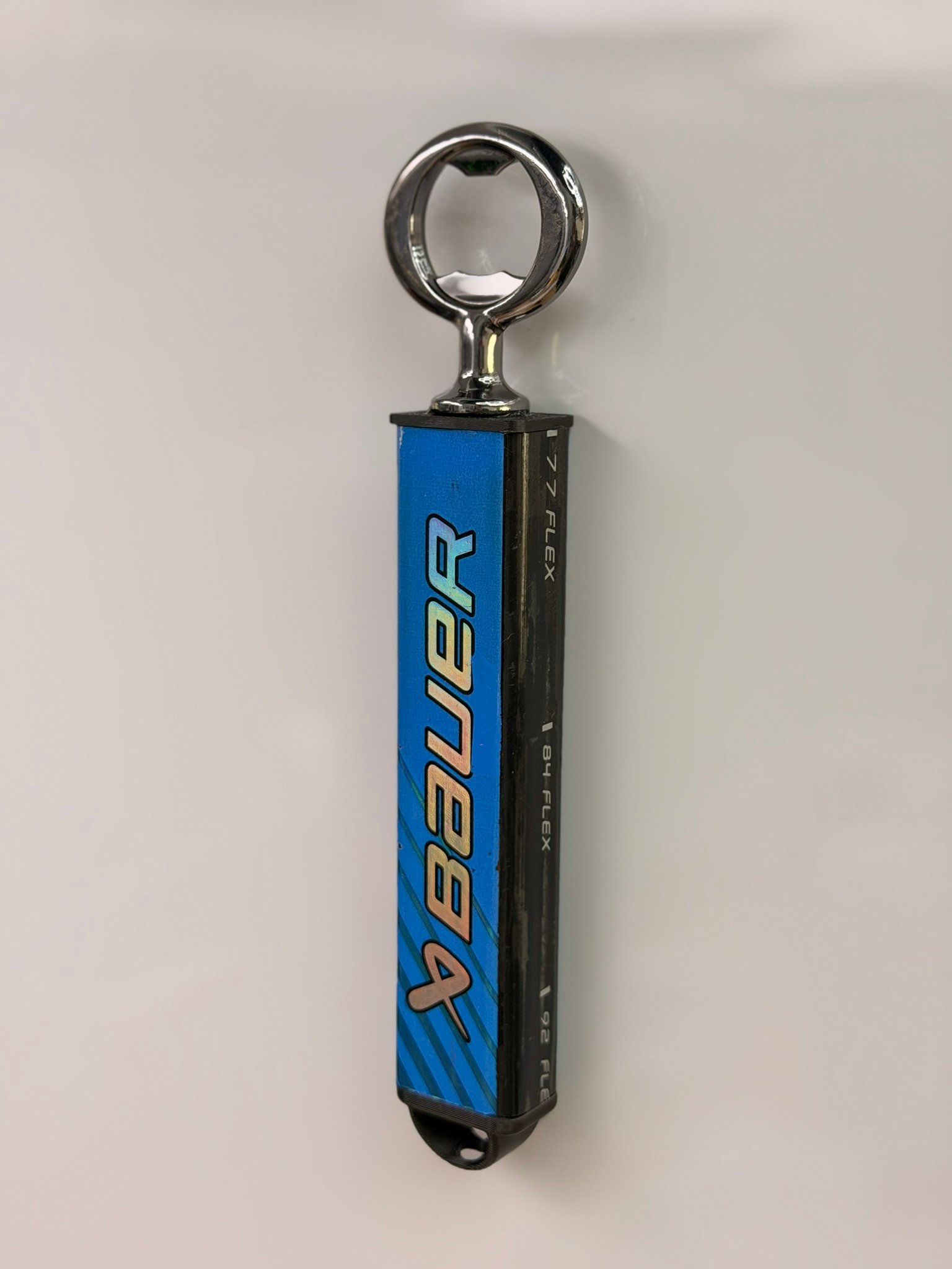 Enforcer Hockey Stick Bottle Opener - The Deep Blue (Broken-In) *SIGNATURE CUT* product image (5)
