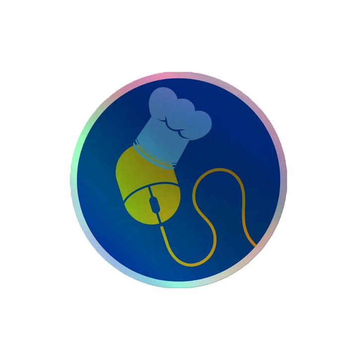 CAFC Chef Mouse Holo Sticker product image (2)