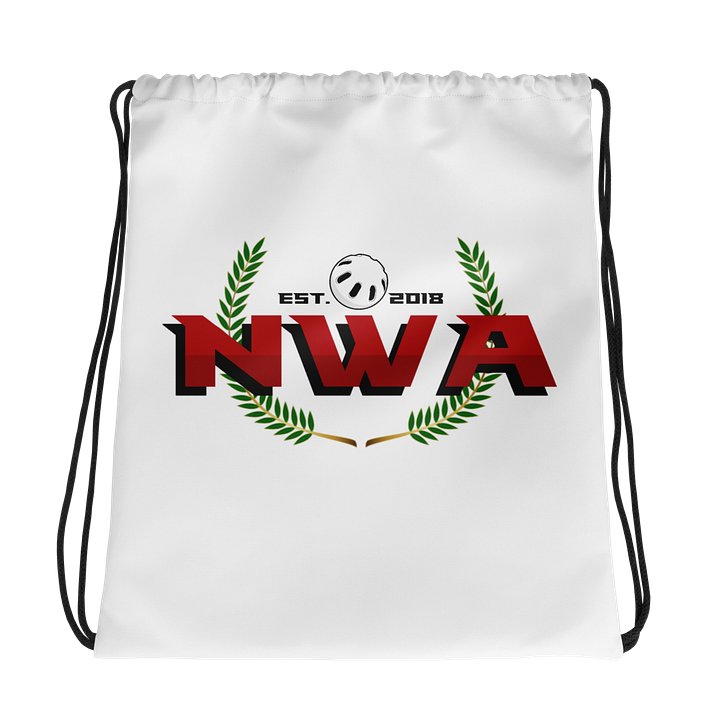 NWA Drawstring Bag (White) product image (1)