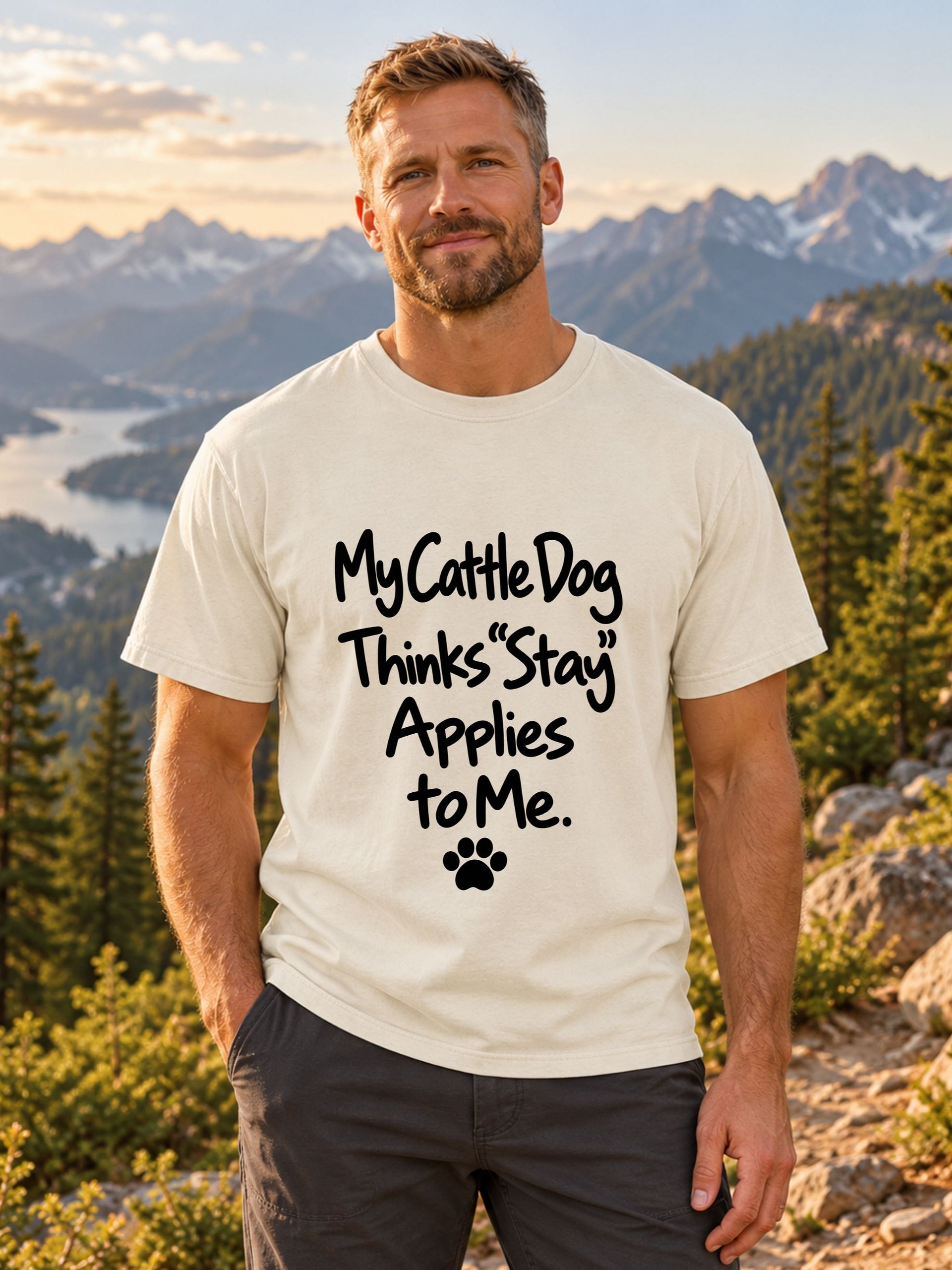 My Cattle Dog Thinks “Stay” Applies to Me Tee product image (2)