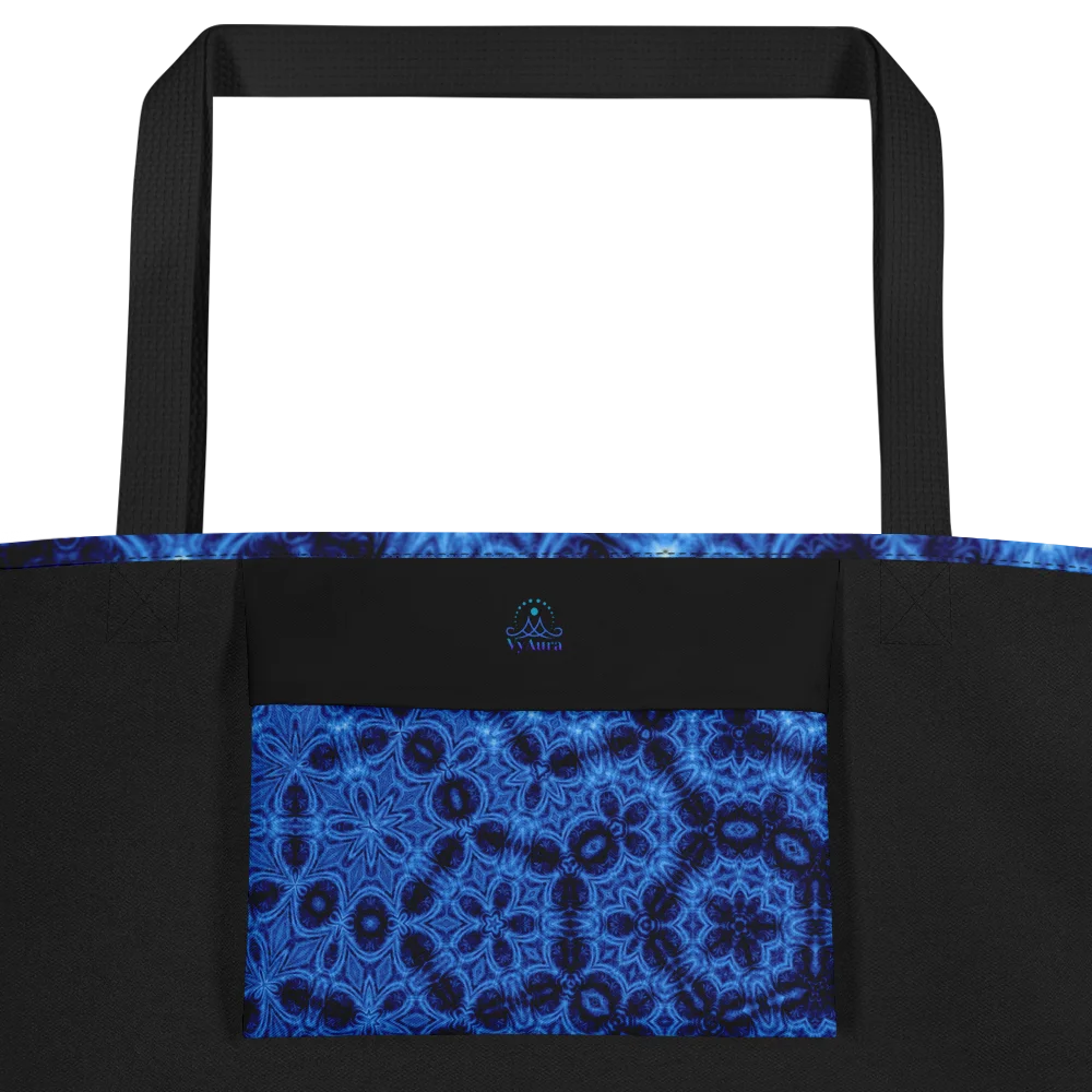 Indigo Lattice Carryall Tote product image (2)
