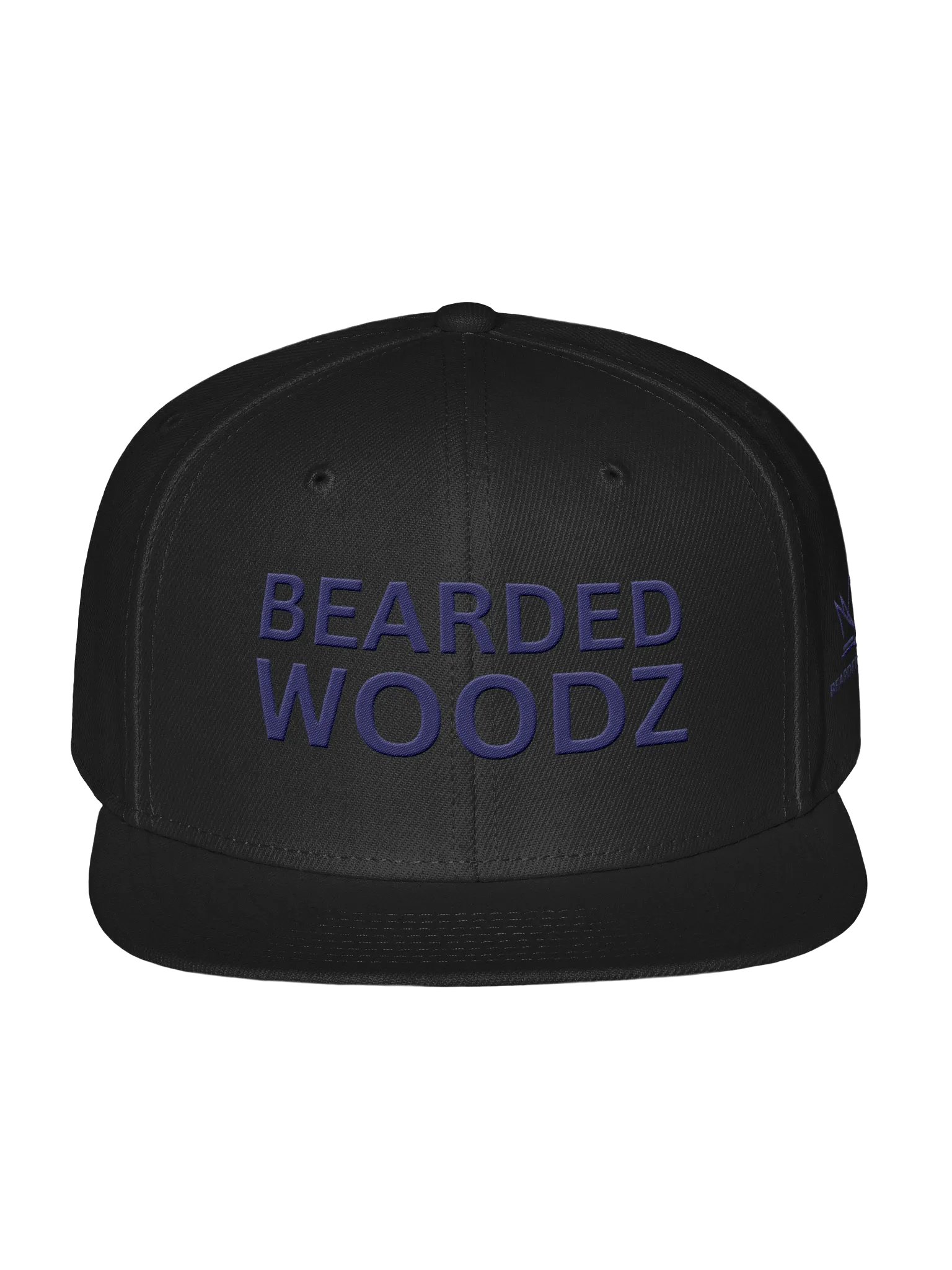 Bearded Woodz Snapback (Navy Embroidery) product image (1)