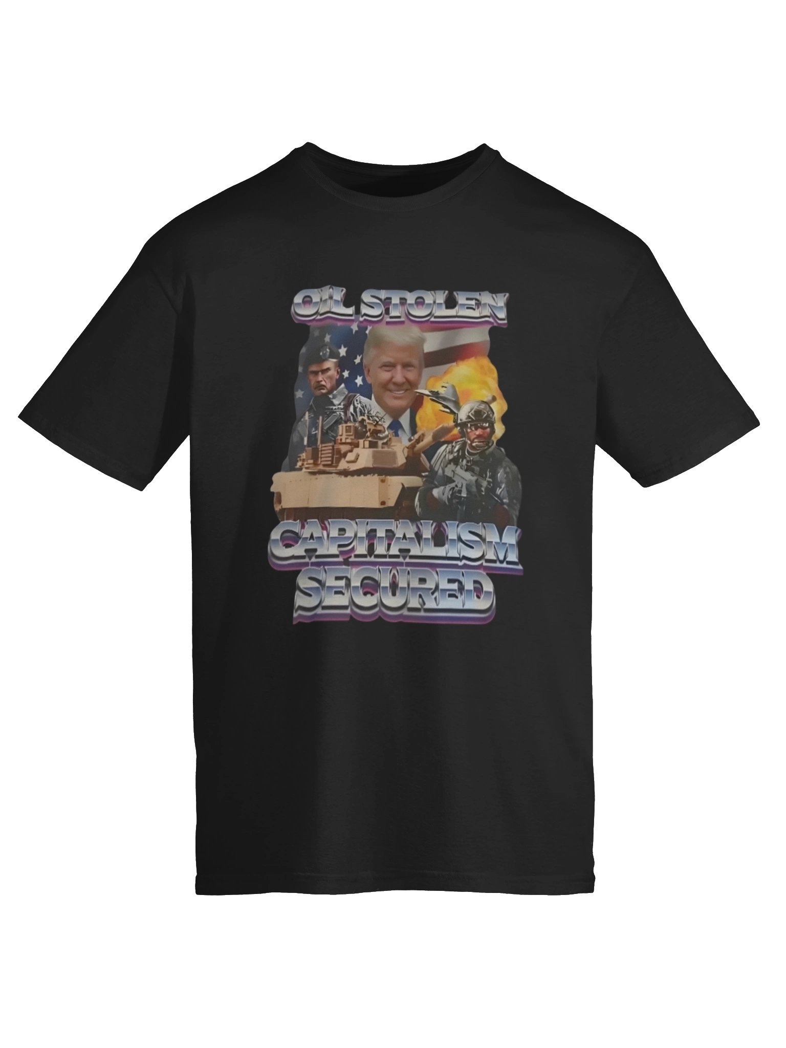 Trump Oil Stolen Capitalism Secured Shirt – Viral Political Statement product image (6)