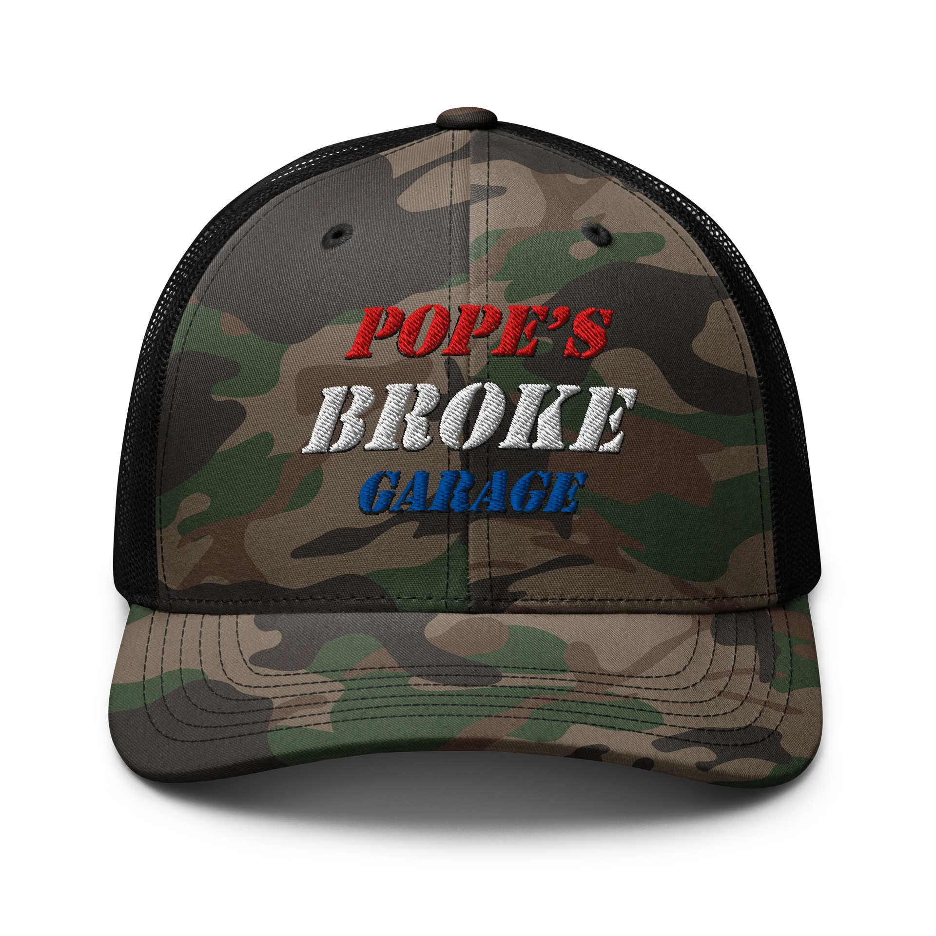 Pope’s Broke Garage Trucker Hat product image (1)