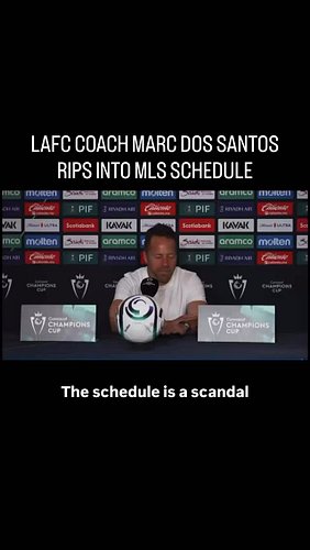 LAFC Coach @mundomds RIPS into MLS for not helping clubs succeed in international play. #LAFC #MLS