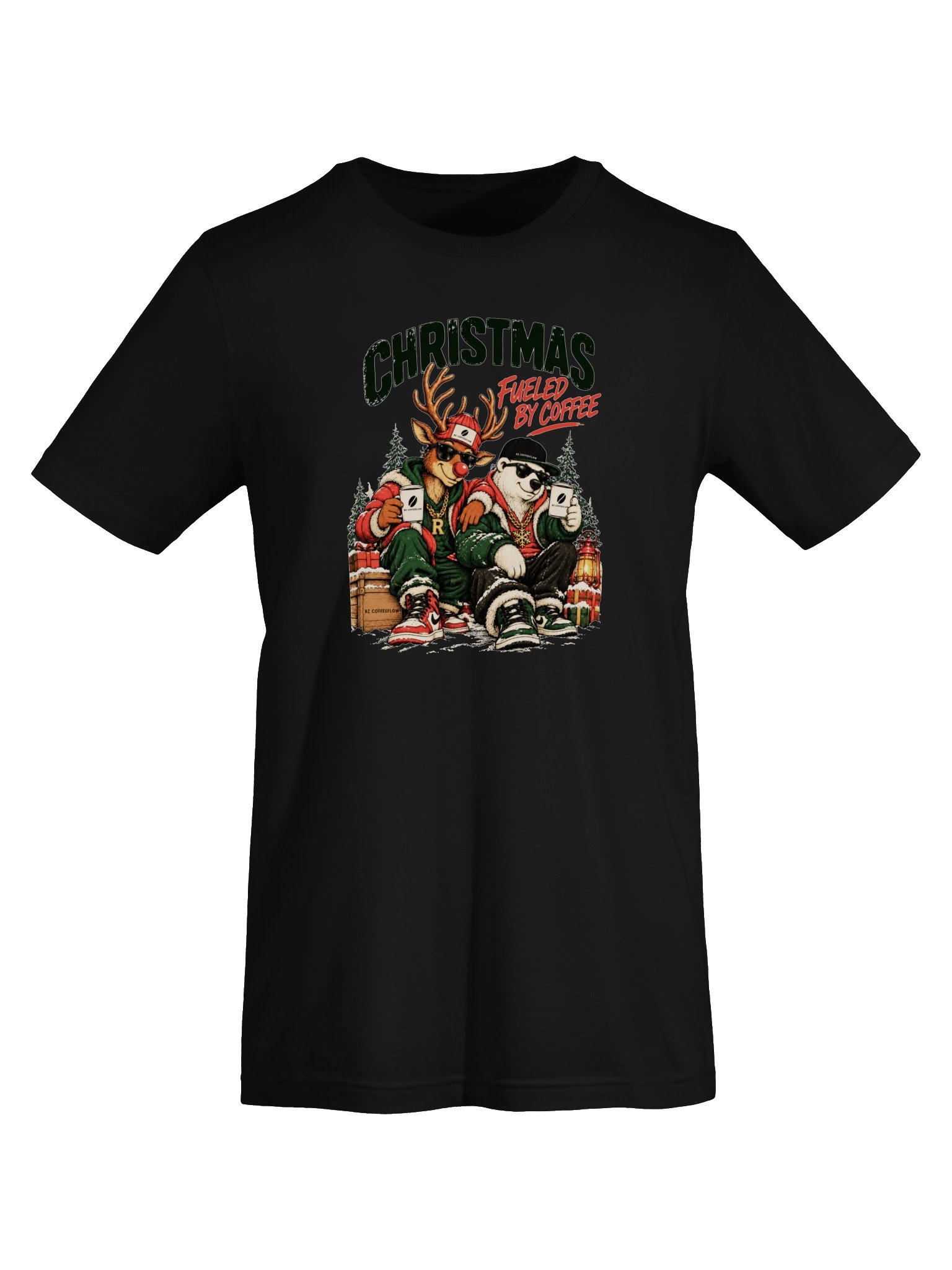 Christmas Fueled by Coffee – Women’s T-Shirt product image (41)