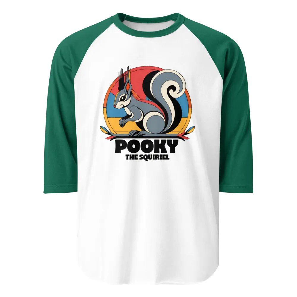 Geometric Squirrel Raglan Tee product image (1)