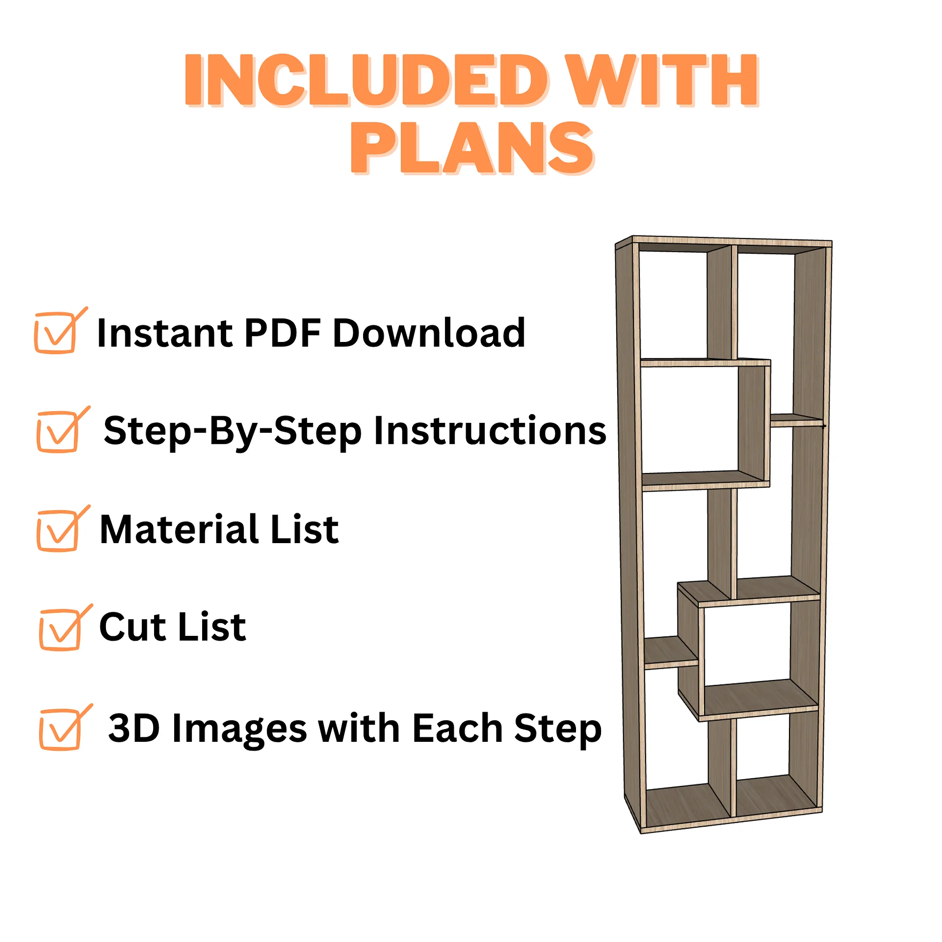 Bookshelf Plans (PDF) product image (4)