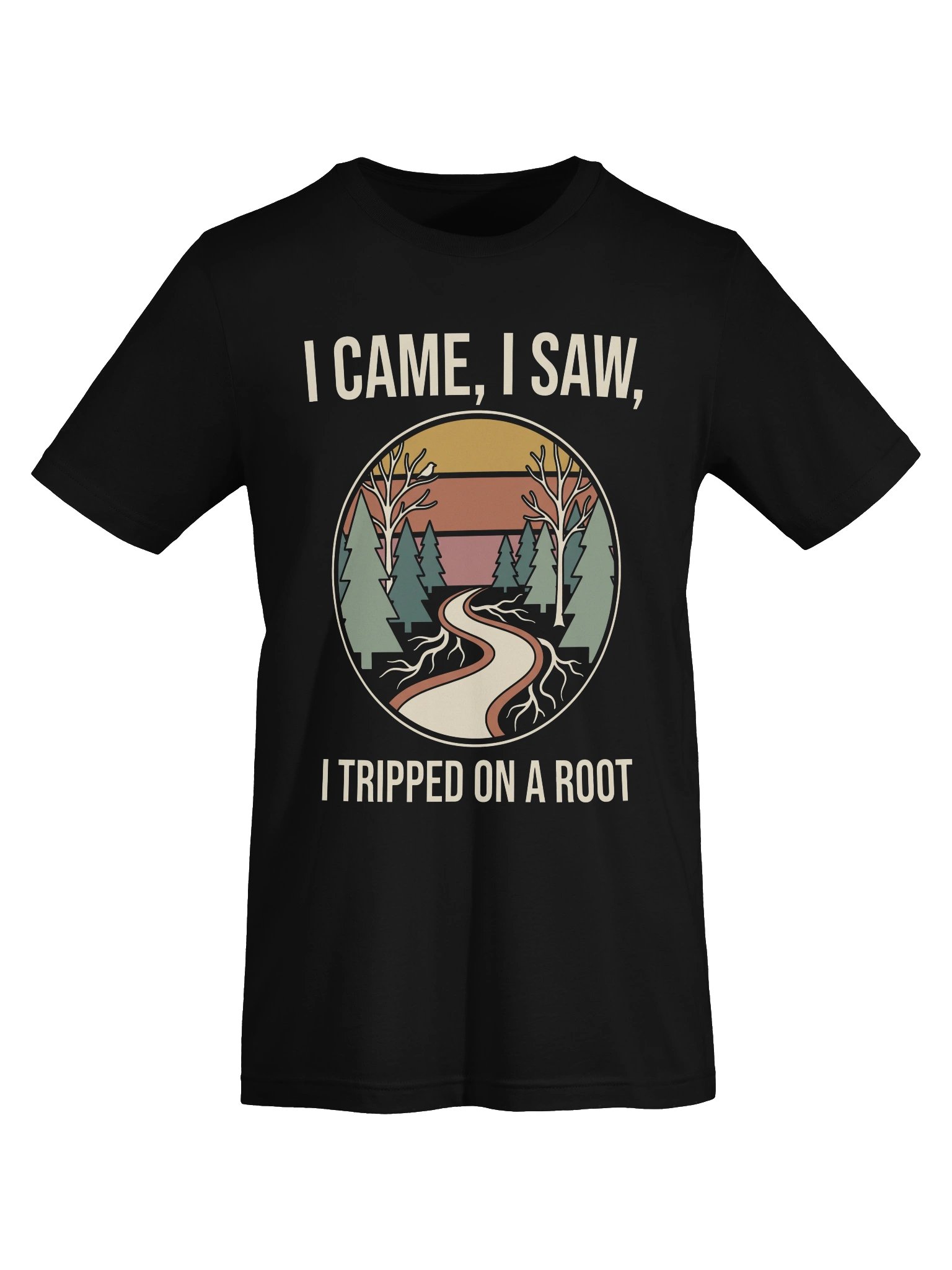 I Tripped On A Root T-Shirt | Funny Retro Hiking Tee product image (3)