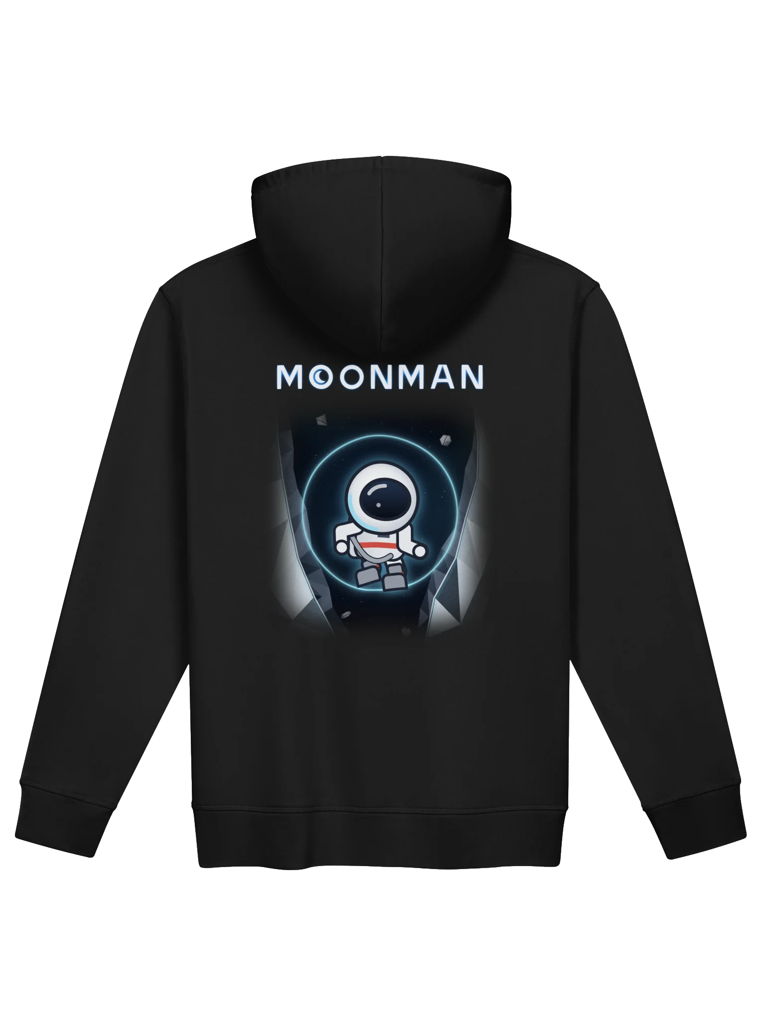 MoonMan Hoodie, Wordmark Front Gameplay Back product image (2)