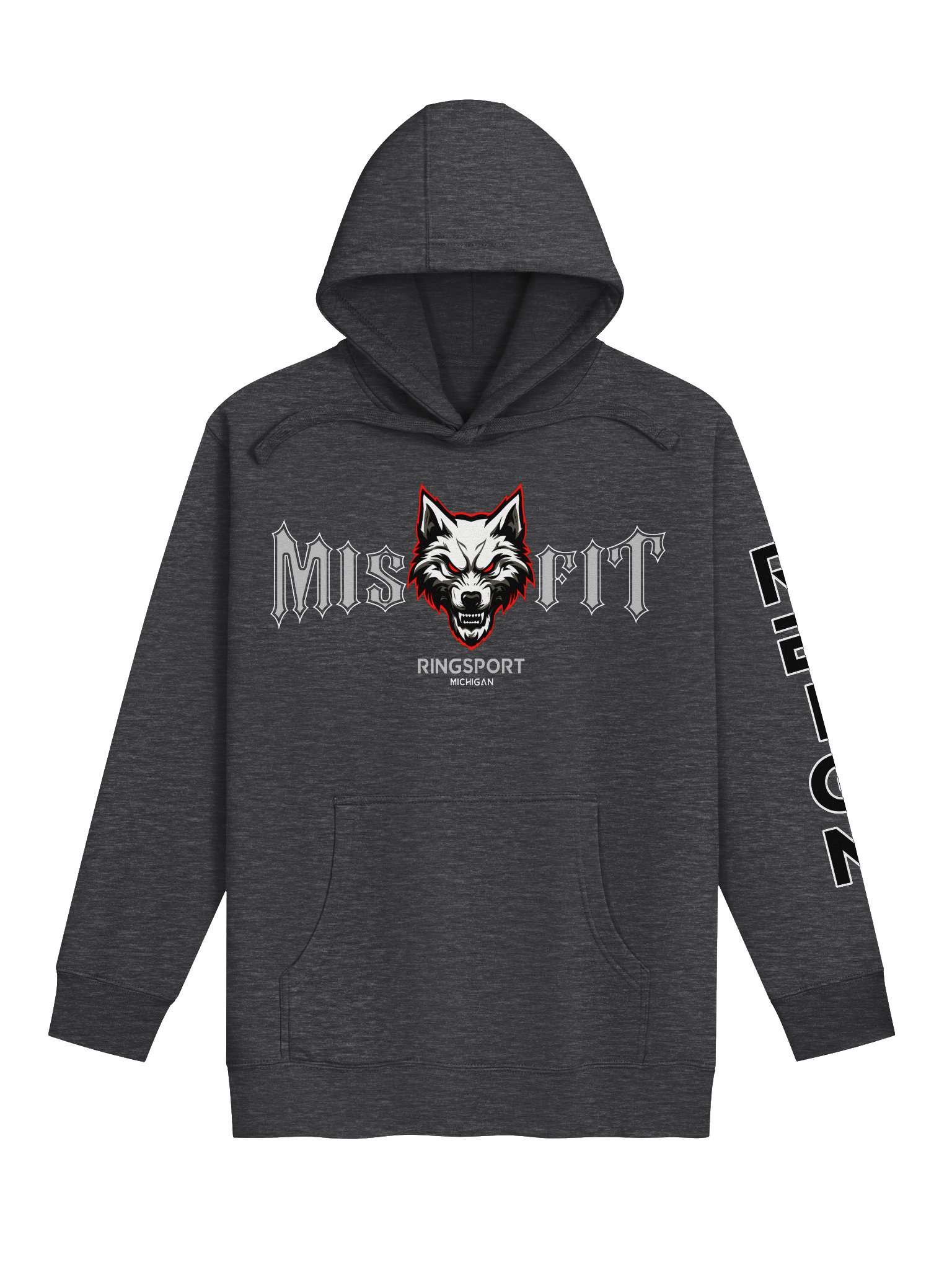 REIGN Sleeve Misfit Ringsport - Premium Hoodie chest and back product image (1)