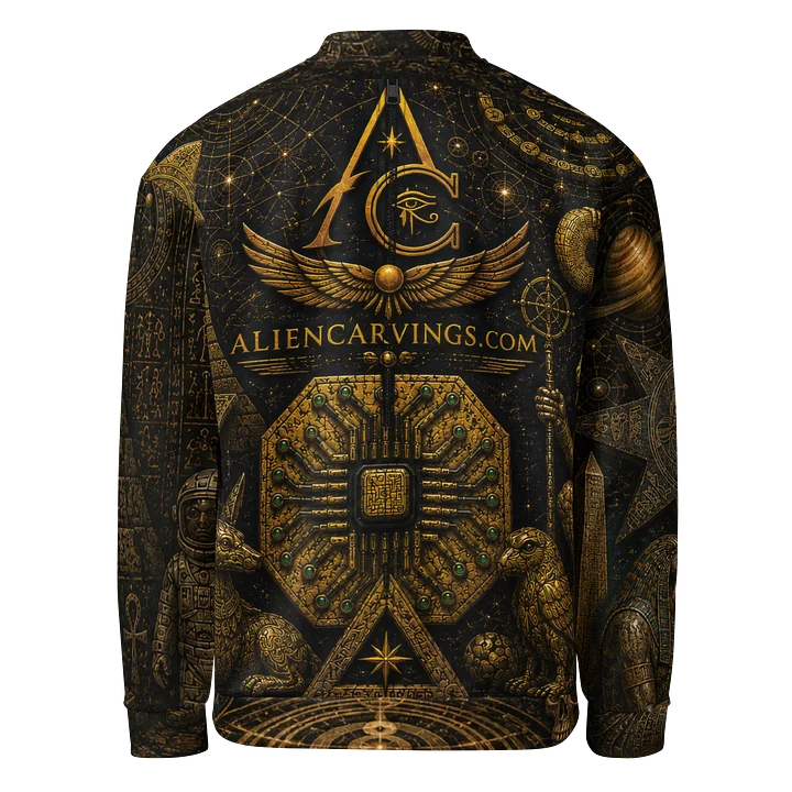 Aliencarving's Chipped World Bomber Jacket product image (2)