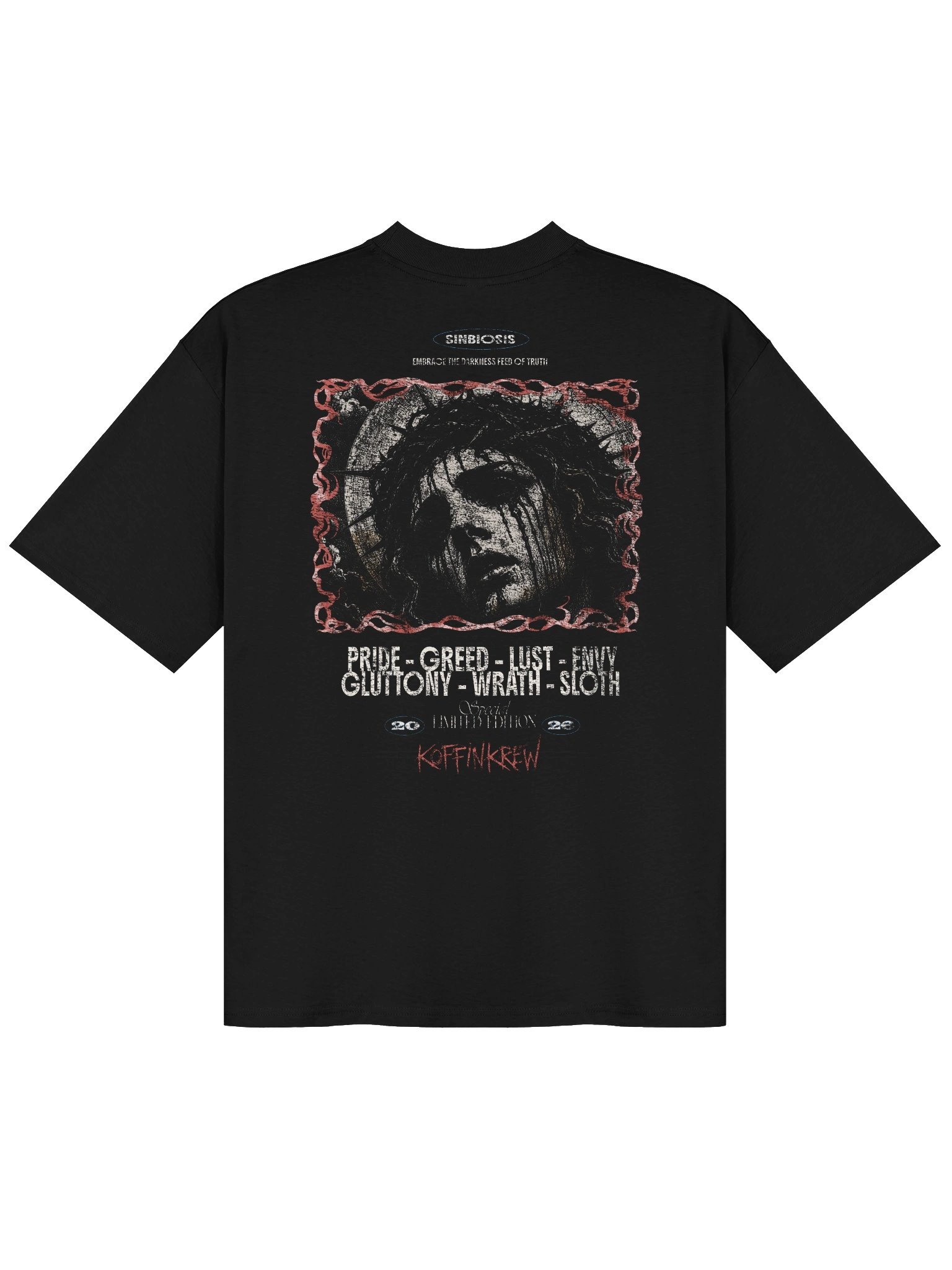Crowned in Sin Oversized T - Shirt product image (2)