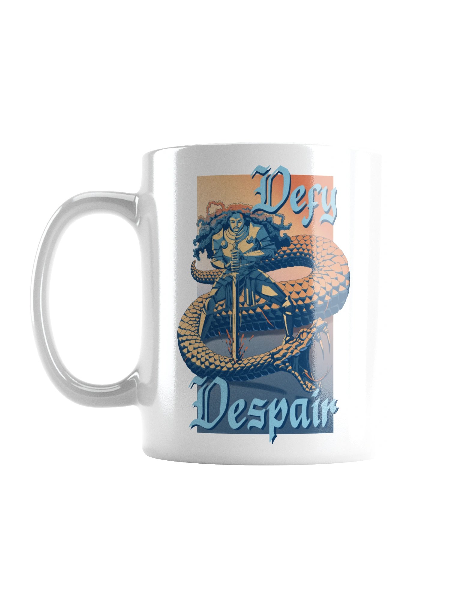 DEFY DESPAIR mug (Warrior and Serpent) product image (1)