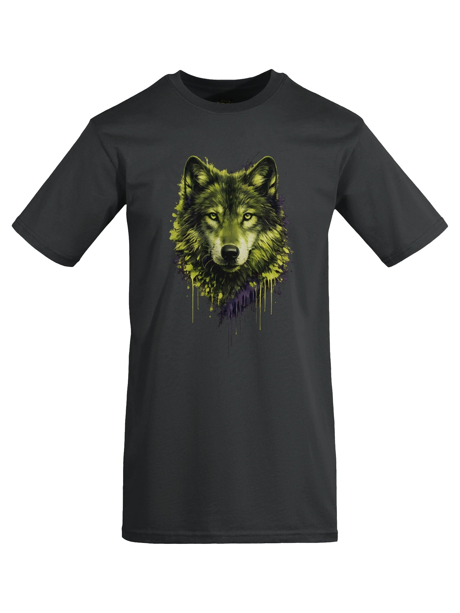 Green Wolf Graphic T-Shirt - Urban Grunge Streetwear Tee product image (47)