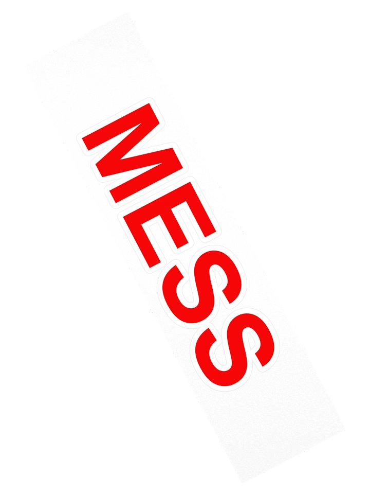Mess Bumper Sticker product image (2)