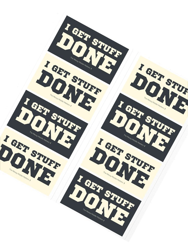 I Get Stuff Done — Smaller Sticker Sheet product image (2)