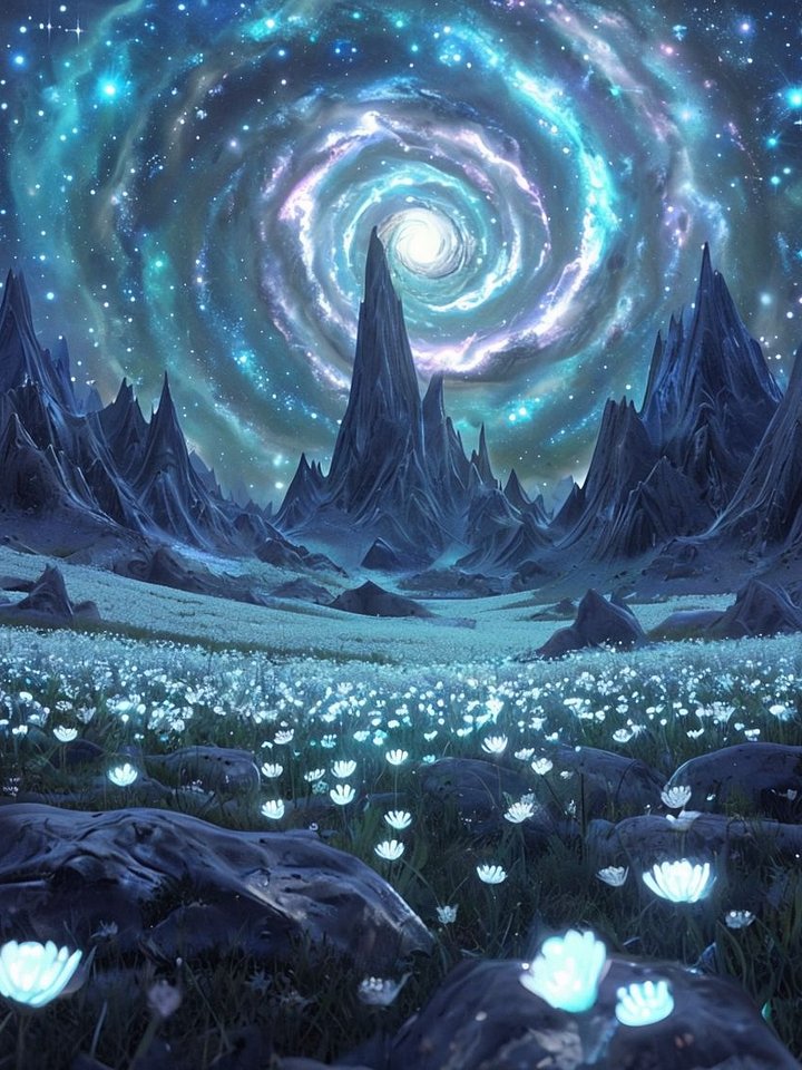 Galactic Bloom Framed Poster product image (1)