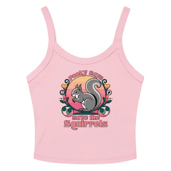 Pooky Says Save the Squirrels Women's Tank Top product image (2)