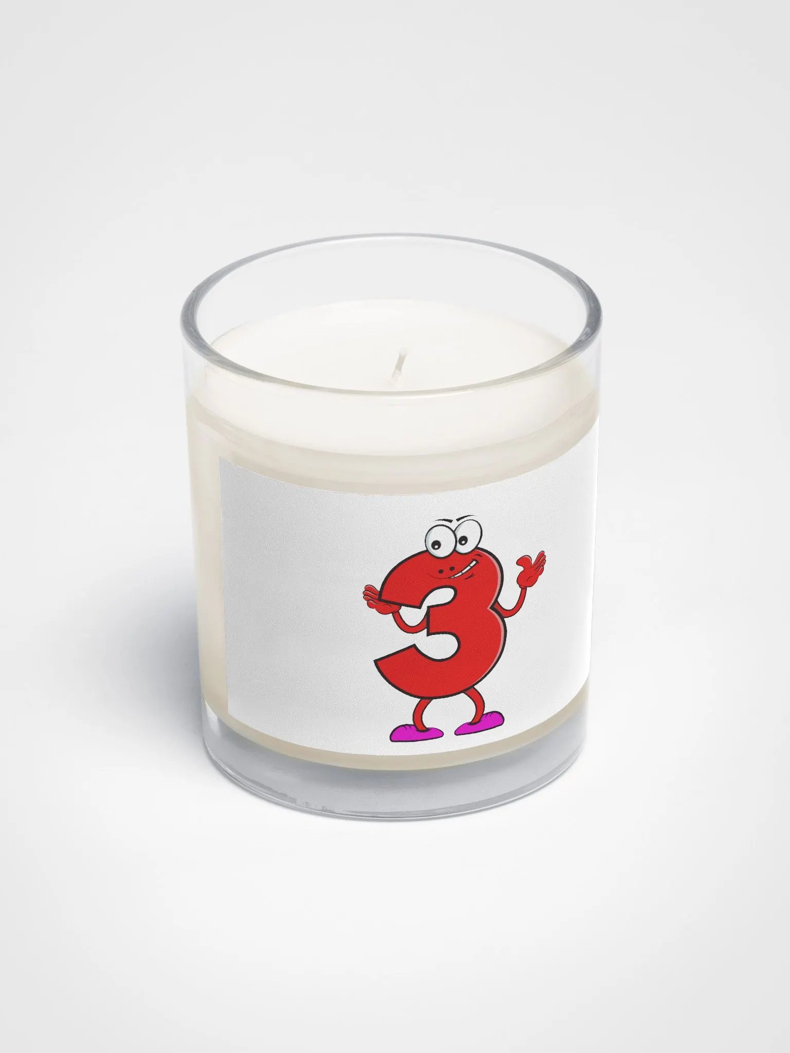 Number 3 Cartoon Candle product image (2)