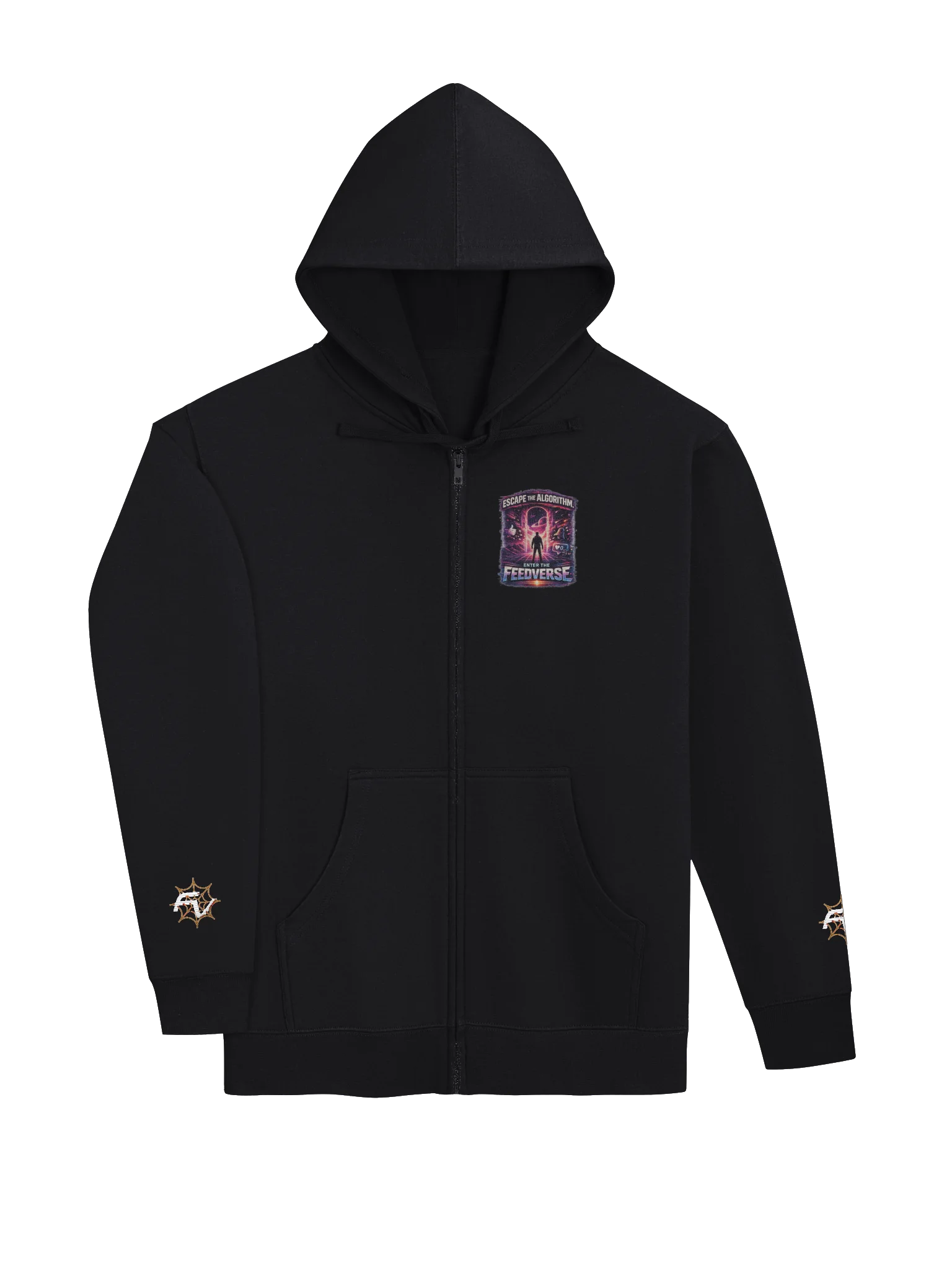 Escape the Algorithm Fleece Zip Up Hoodie product image (11)