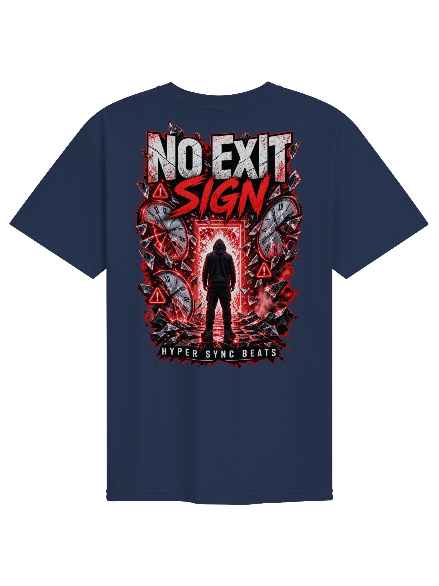 No Exit Sign — Hyper Sync Beats Heavyweight Graphic T-Shirt product image (1)