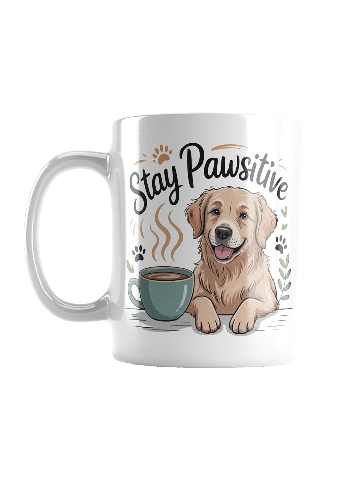 Stay Pawsitive Dog Coffee Mug – Motivational Pup Design product image (1)