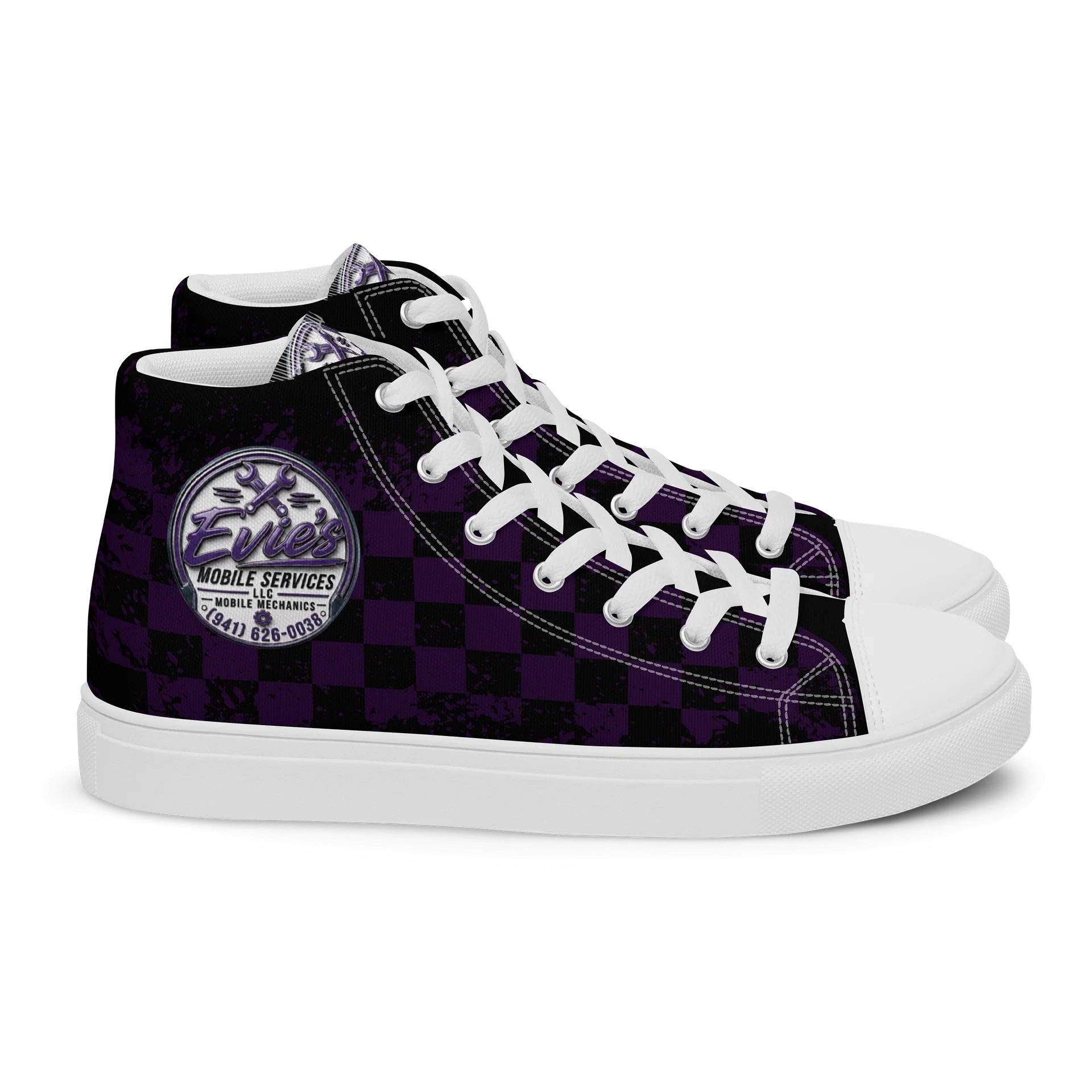 Evie’s Mobile Services Logo High Tops product image (2)