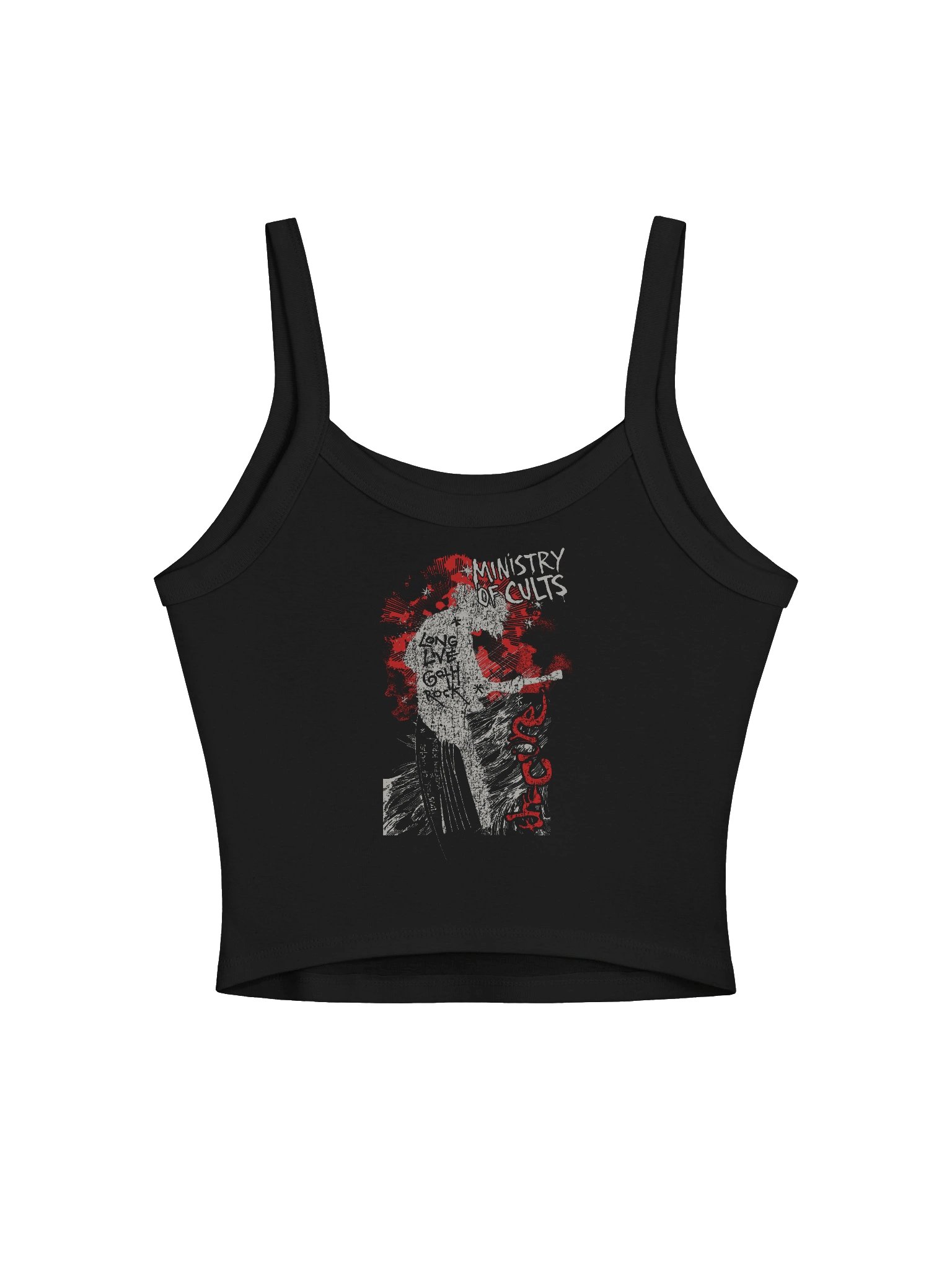 The Cure Retro Womens Micro Rib Tank Top product image (2)
