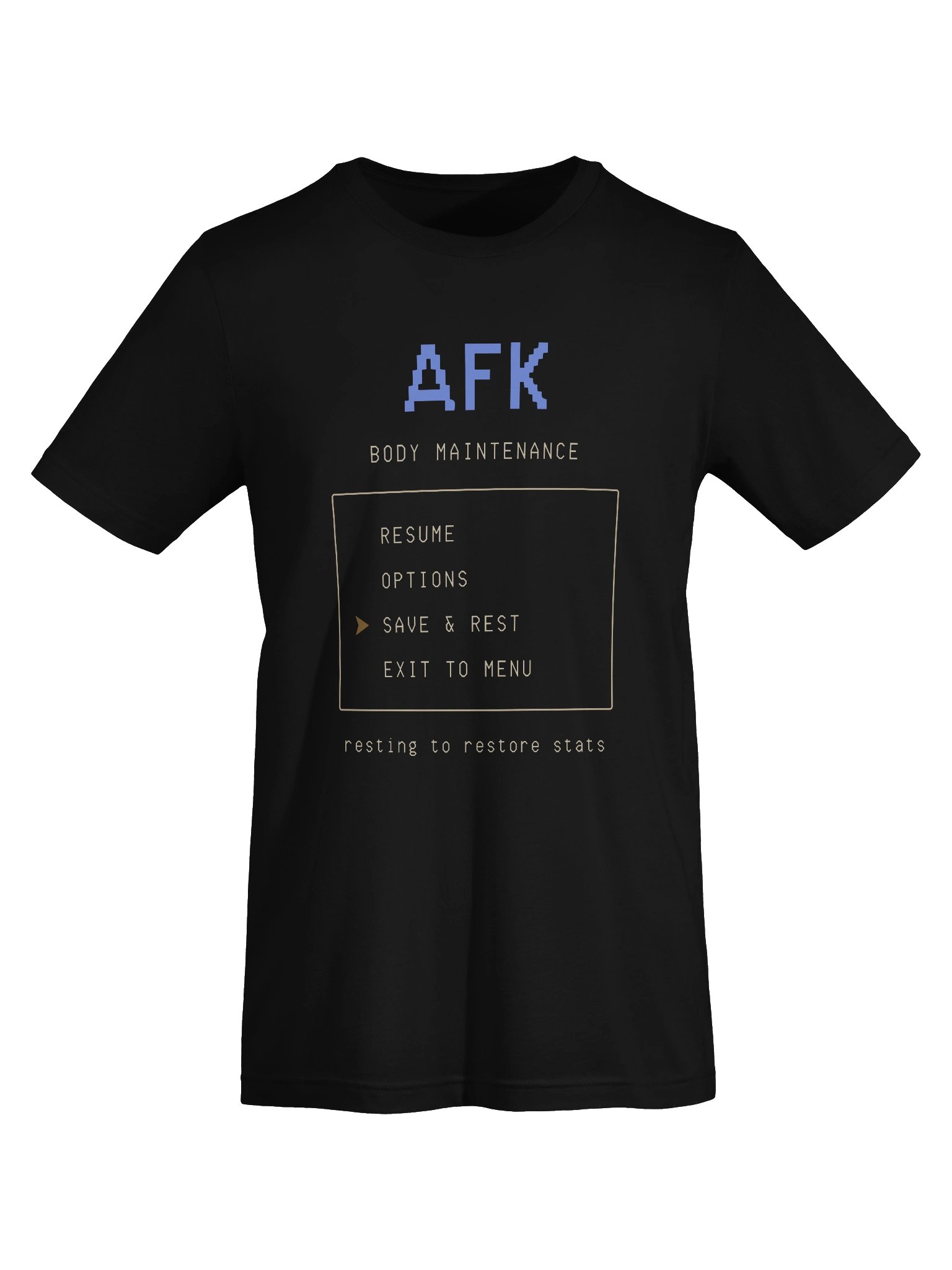 AFK Body Maintenance Shirt | Chronic Illness & Disabled Gamer Humor Tee product image (5)