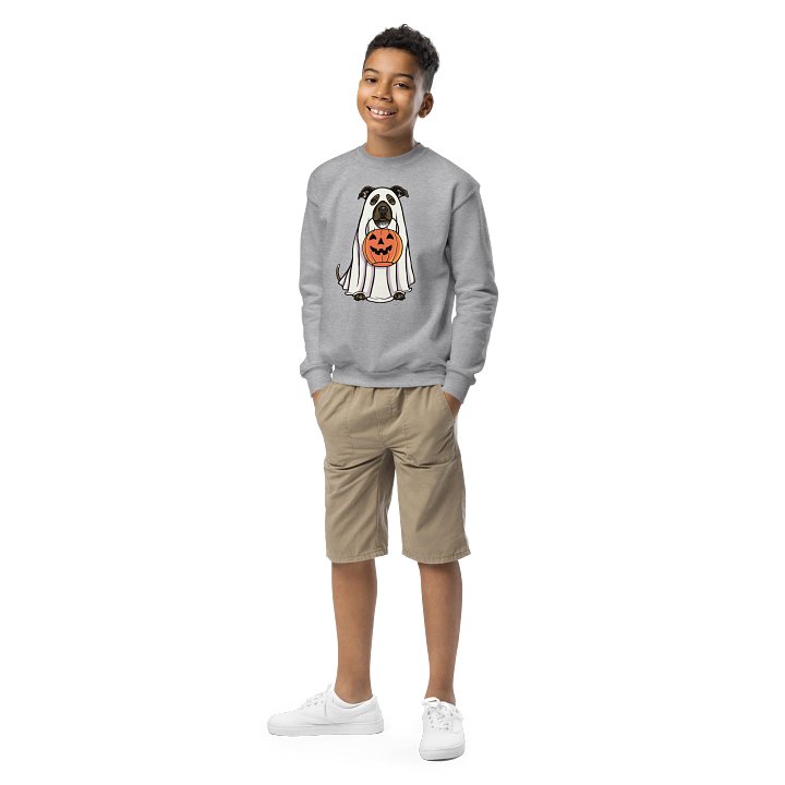 Halloween American Staffordshire Terrier(Brindle) Youth Sweatshirt product image (2)