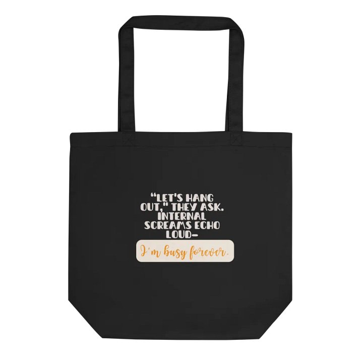 Busy Forever Haiku Organic Tote product image (1)