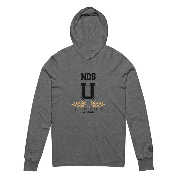 NDS University Heel Educated Hooded Long Sleeve Tee (Center Print) product image (2)