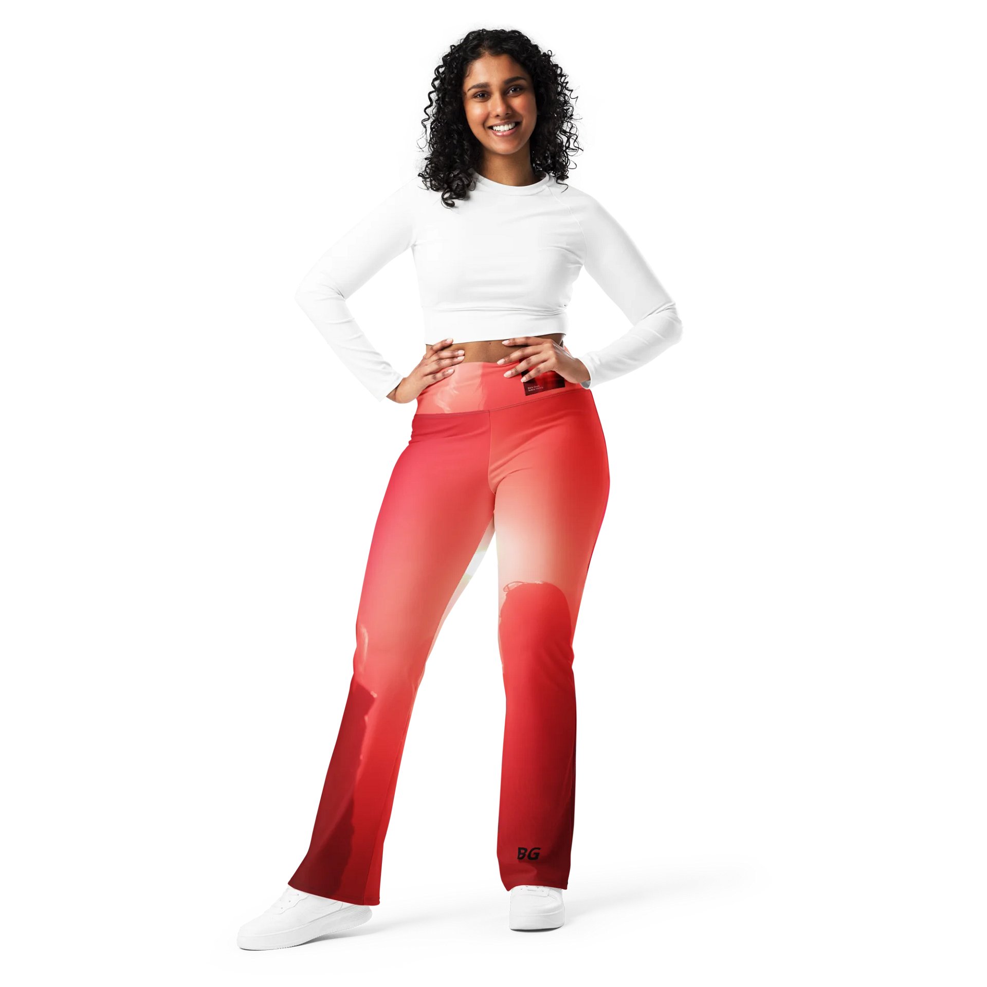 'Girls Are Down' EcoFlare High-Waisted Leggings product image (10)