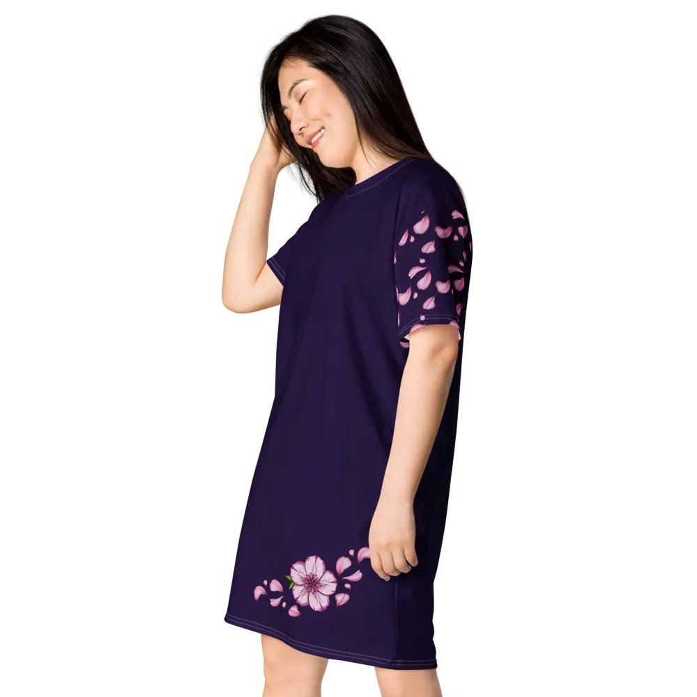 "Blossomz After Midnight" T-Shirt Dress product image (7)