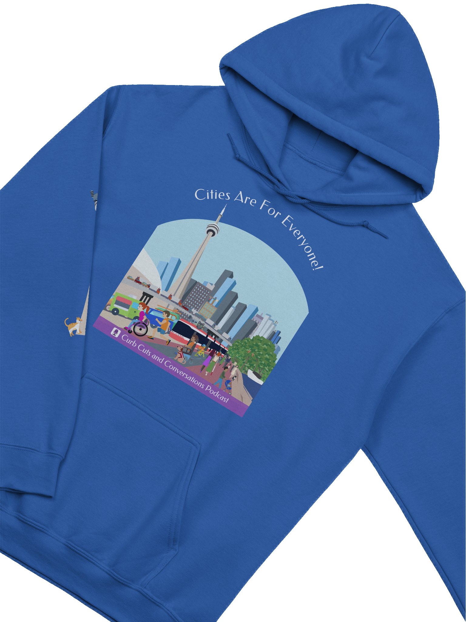 SALE! Curb Cuts and Conversations (Queen's Quay, Toronto Design): Unisex Hoodie., 2025 edition product image (3)