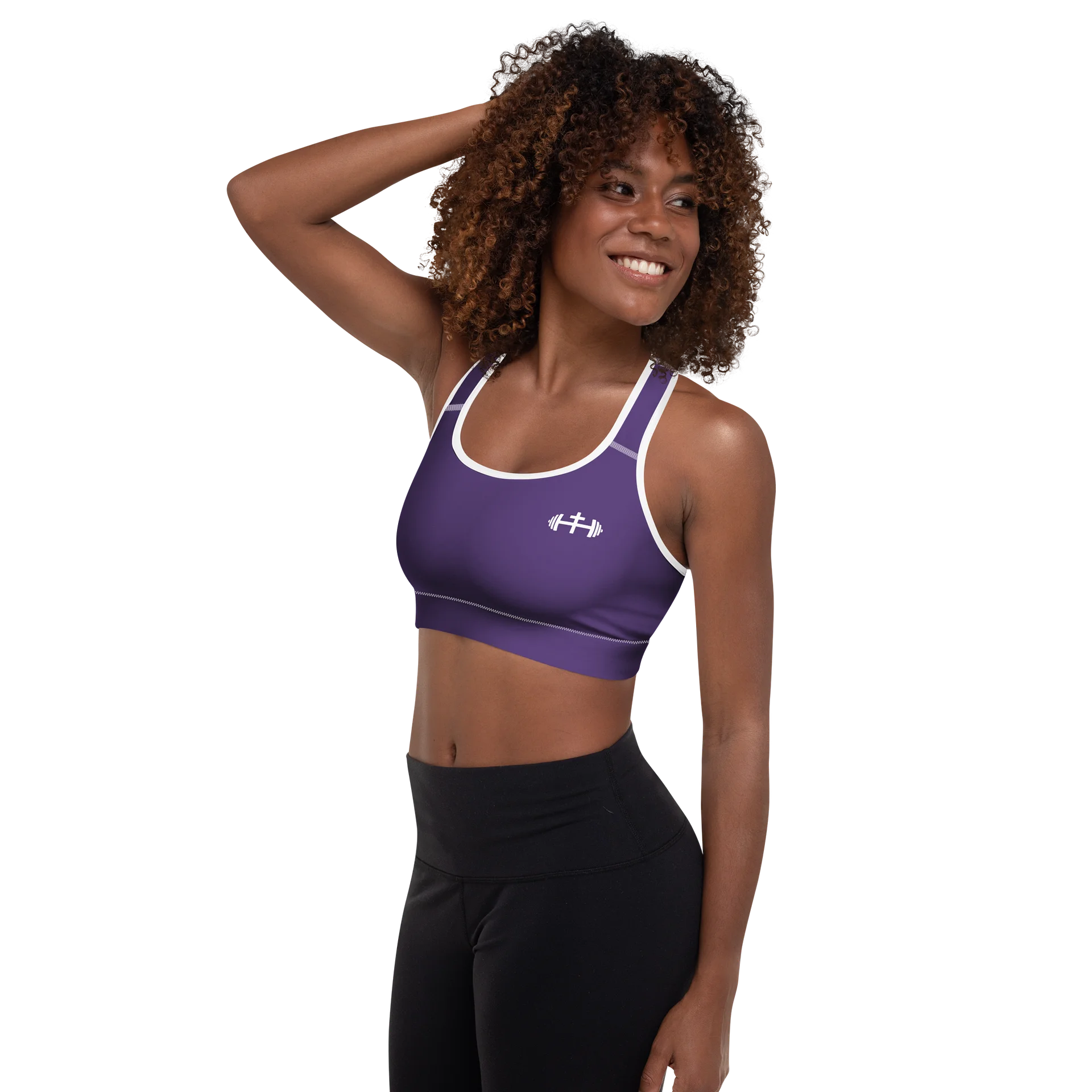 His House Womens Padded Sports Bra - Purple product image (5)