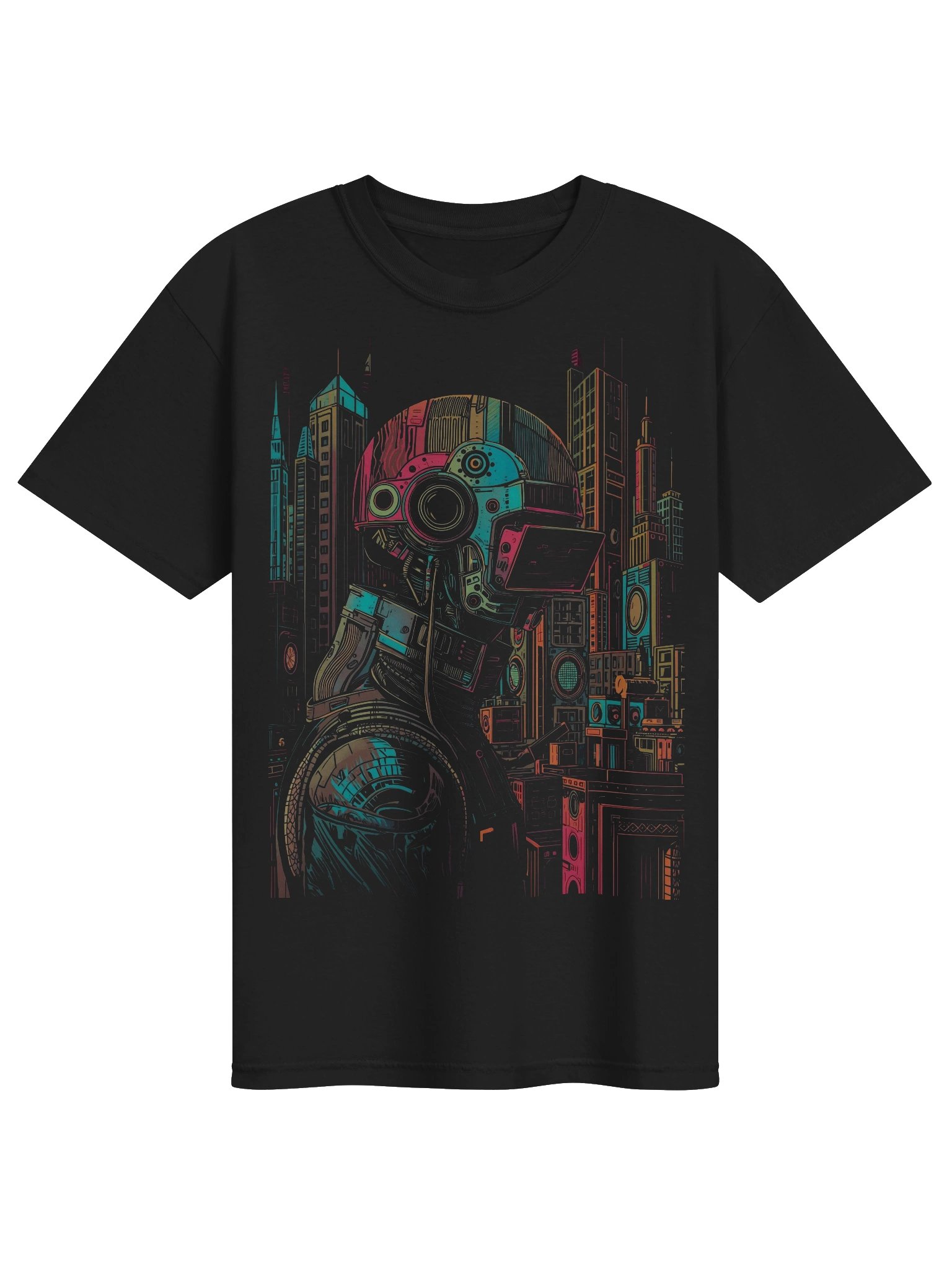 Future Metropolis Mech Heavyweight T-Shirt product image (1)