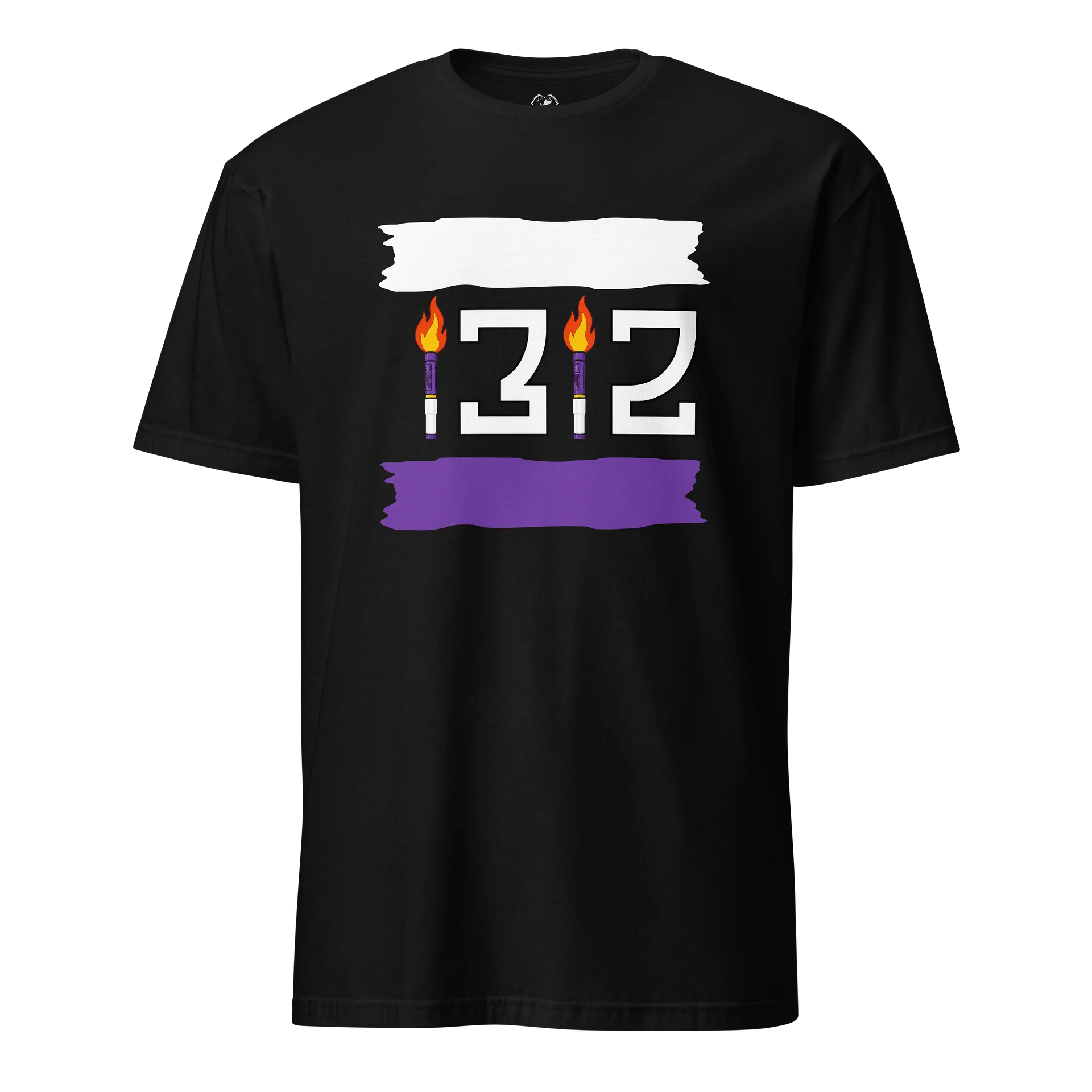 Tricou 1312 Alb și Violet | Ultraşi în Peluze product image (1)