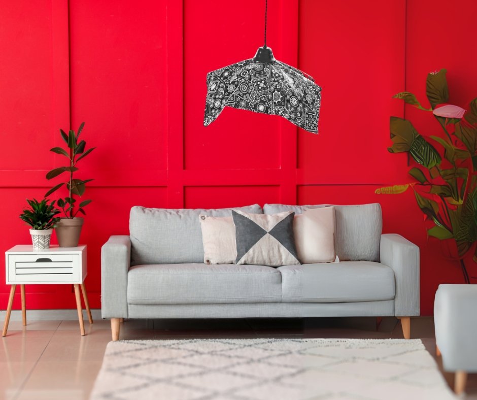Bandana Print Pendant Light product image (2)
