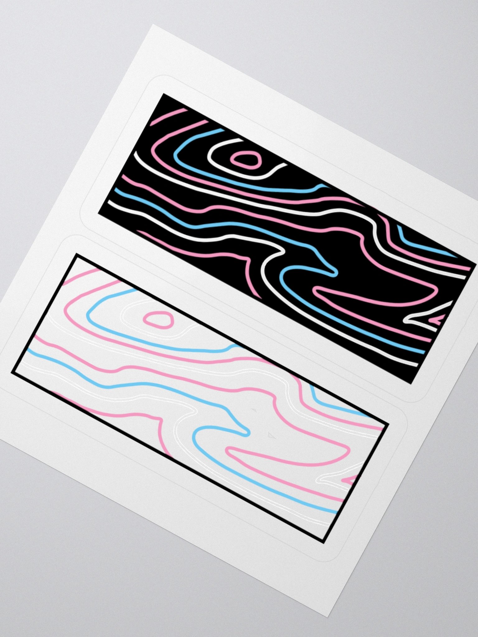 Topographic Pride- Trans sticker product image (2)