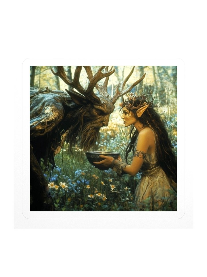 Deer Man and the Hydromancer Sticker product image (1)