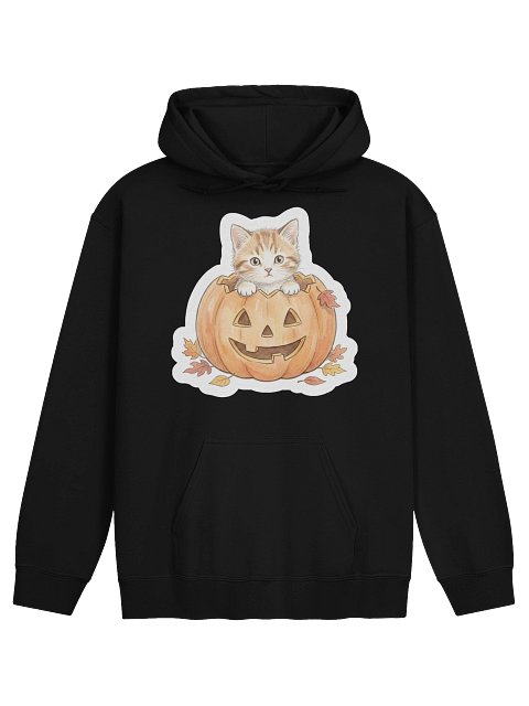 Pumpkin Peek Kitten Hoodie