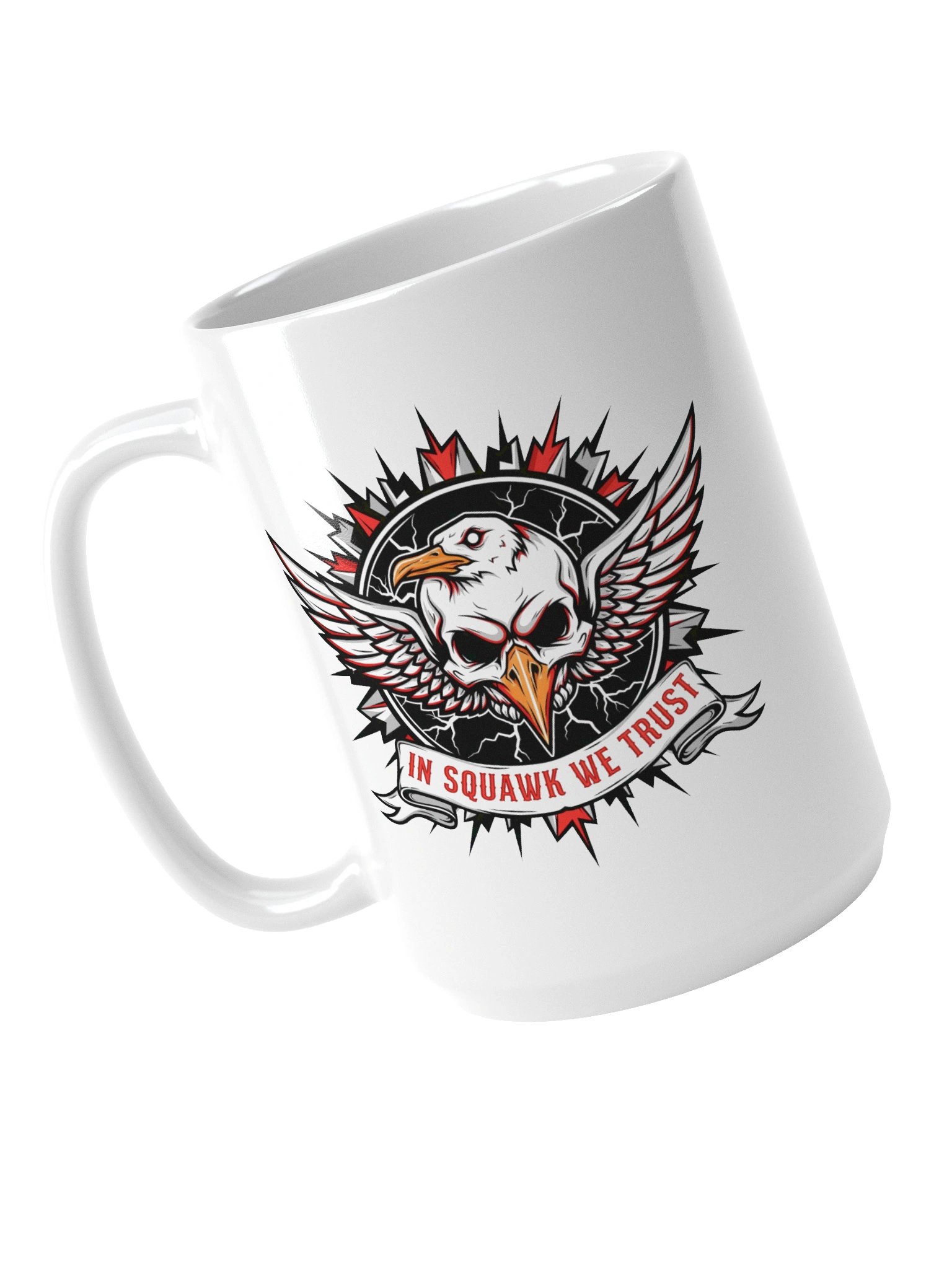 In Squawk We Trust Metal Mug product image (4)